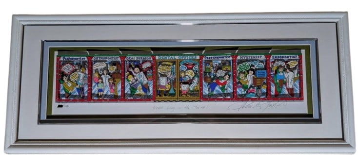 Autographed Charles FAZZINO "Never Long in the Tooth" 3D Silkscreen Edition: Autographed Charles FAZZINO "Never Long in the Tooth" 3D Silkscreen Edition This listing features Autographed Charles FAZZINO "Never Long in the Tooth" 3D Silkscreen Edition. Item specifics are provid