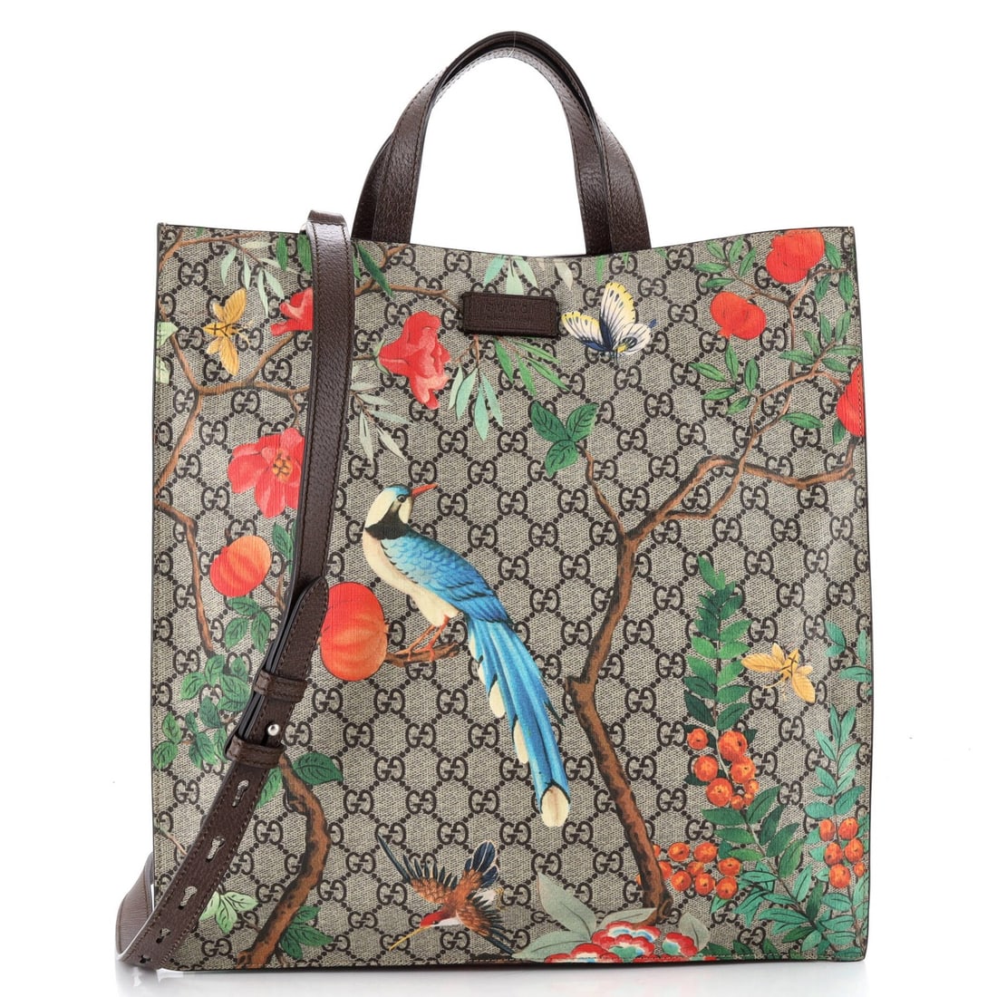 Tall Gucci Convertible Soft Open Tote Tian Print GG Coated Canvas: Tall Gucci Convertible Soft Open Tote Tian Print GG Coated Canvas This listing features Tall Gucci Convertible Soft Open Tote Tian Print GG Coated Canvas. Item specifics are provided below. Item Speci