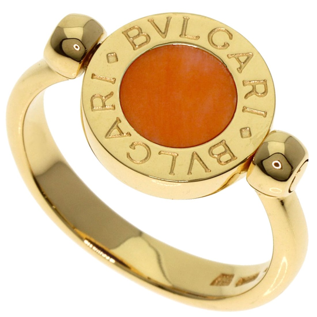 K18 BVLGARI Flip Coral Lapis Lazuli & Azure Stone Ring: K18 BVLGARI Flip Coral Lapis Lazuli & Azure Stone Ring This listing features K18 BVLGARI Flip Coral Lapis Lazuli & Azure Stone Ring. Item specifics are provided below. Item Specifics: Brand: BVLGARI S