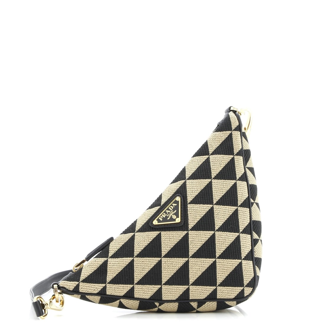 Mini Prada Symbole Triangle Bag Jacquard: Mini Prada Symbole Triangle Bag Jacquard This listing features Mini Prada Symbole Triangle Bag Jacquard. Item specifics are provided below. Item Specifics: Brand: Prada Exterior Material: Jacquard Sty