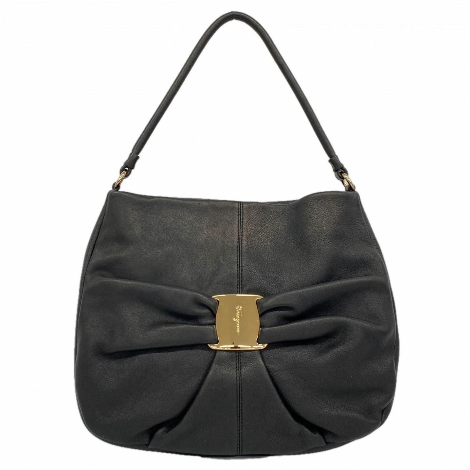Leather Salvatore Ferragamo Shoulder Bag: Leather Salvatore Ferragamo Shoulder Bag This listing features Leather Salvatore Ferragamo Shoulder Bag. Item specifics are provided below. Item Specifics: Brand: Salvatore Ferragamo Type: Shoulder Ba