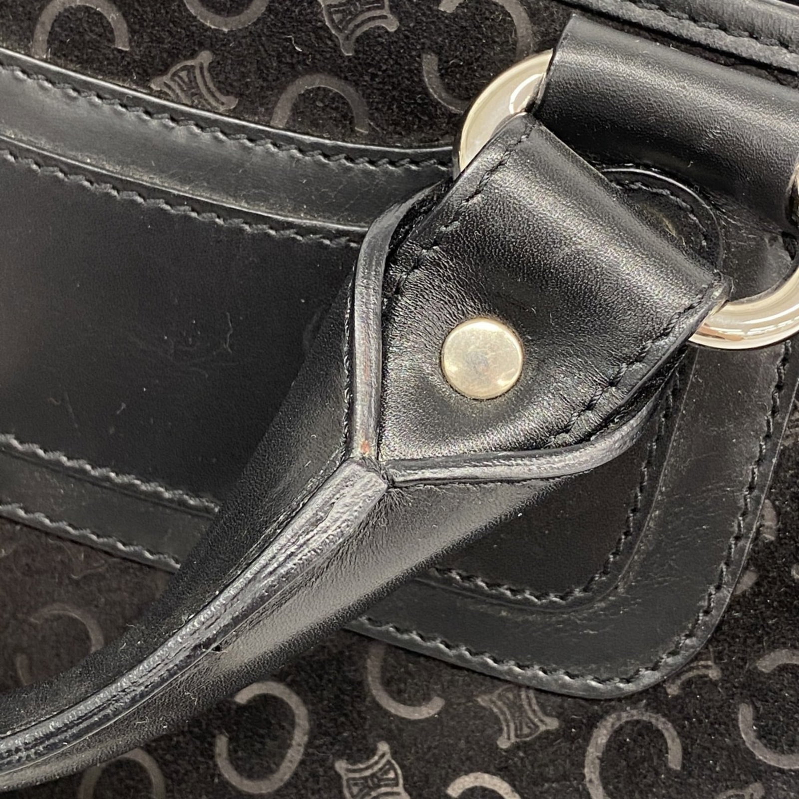 Suede Celine Handbag - 11