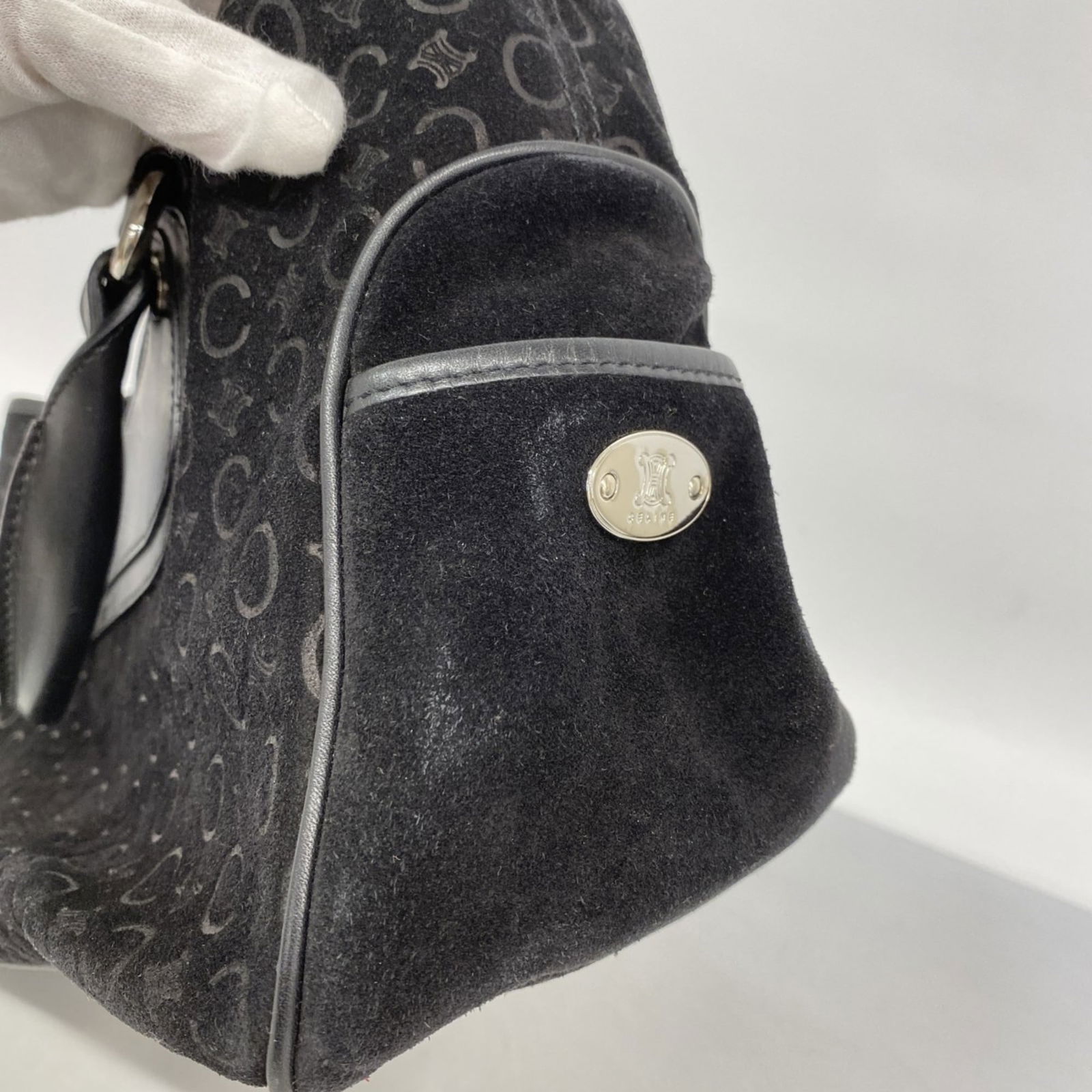 Suede Celine Handbag - 8
