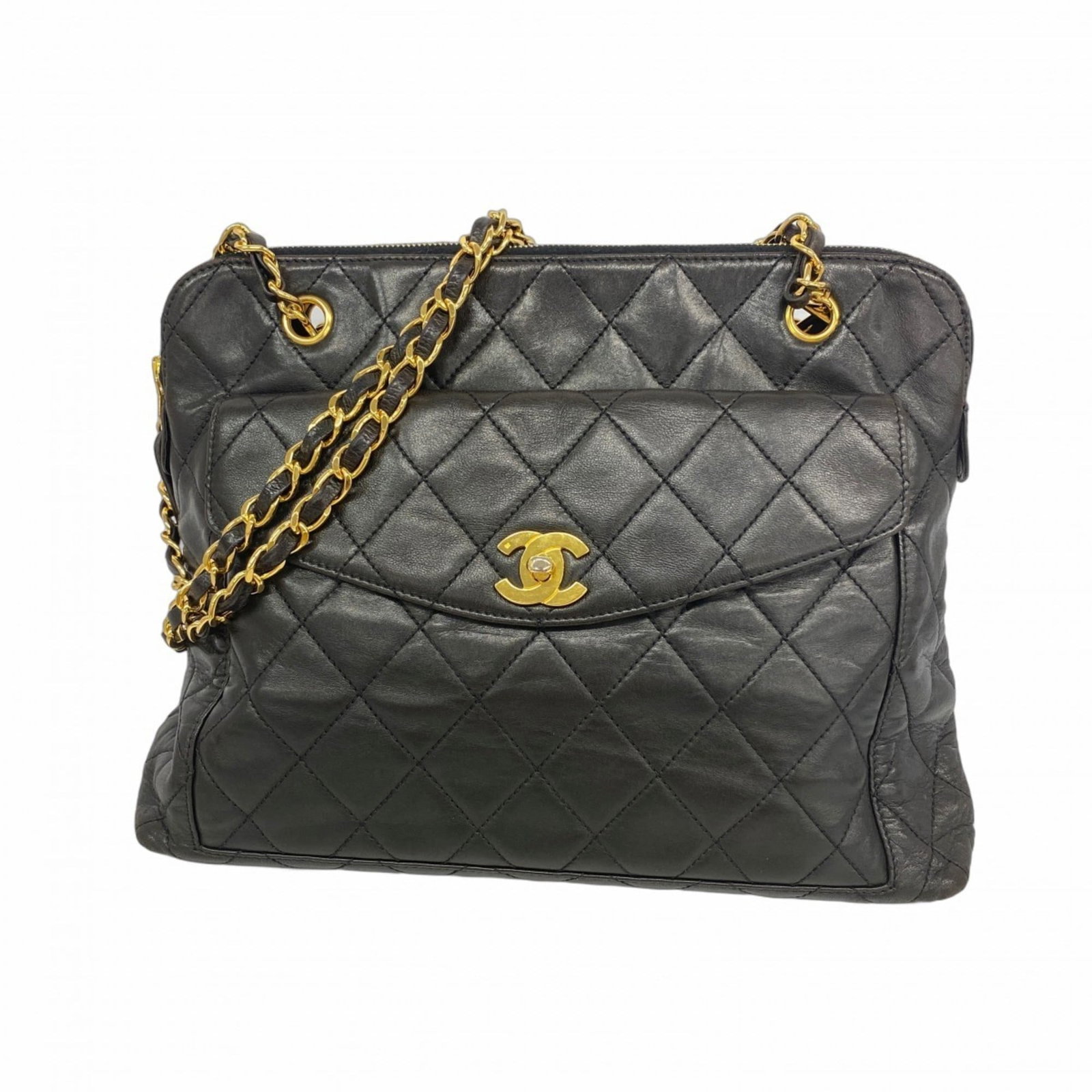 Leather Chanel Shoulder Bag: Leather Chanel Shoulder Bag This listing features Leather Chanel Shoulder Bag. Item specifics are provided below. Item Specifics: Brand: Chanel Type: Shoulder Bag Material: Leather Leather/Fur Type: L