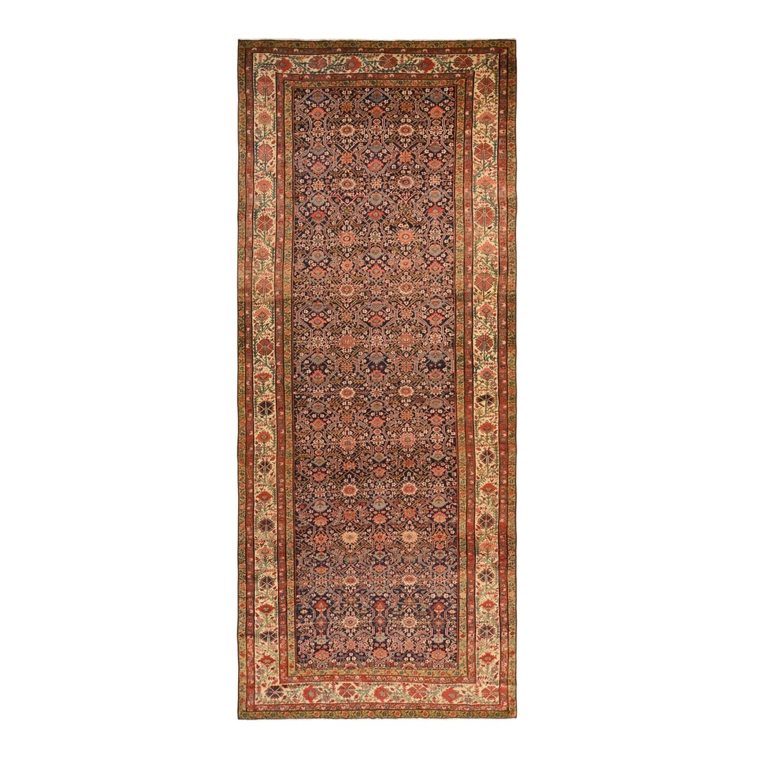 Rug 6'4"x16'3" Navy Blue Antique Zoroastrian Hand Knotted Wool XL Runner: Rug 6'4"x16'3" Navy Blue Antique Zoroastrian Hand Knotted Wool XL Runner This listing features Rug 6'4"x16'3" Navy Blue Antique Zoroastrian Hand Knotted Wool XL Runner. Item specifics are provided bel