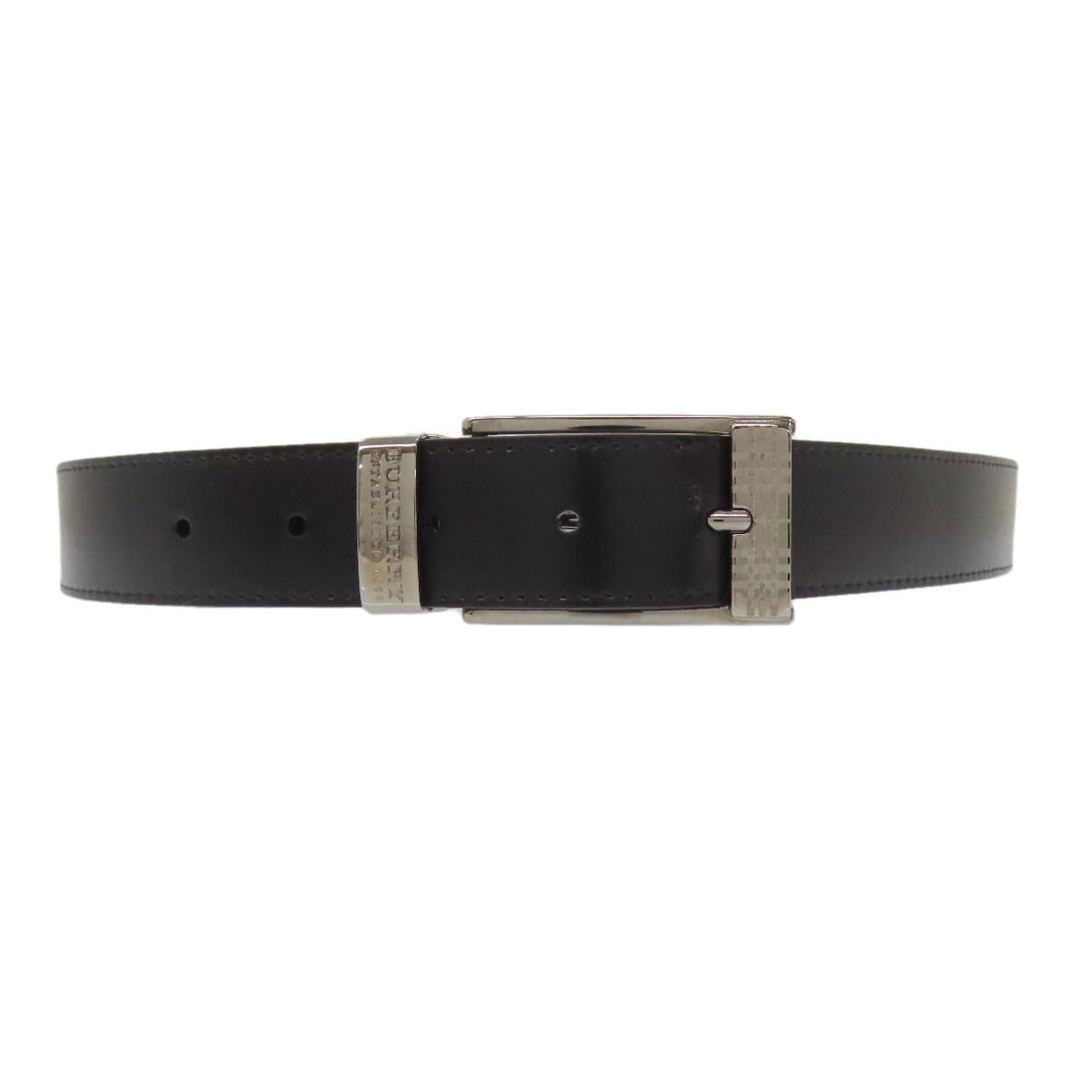 Leather BURBERRY Checkpattern buckle belt: Leather BURBERRY Checkpattern buckle belt This listing features Leather BURBERRY Checkpattern buckle belt. Item specifics are provided below. Item Specifics: Brand: BURBERRY Style: belt Material: Leat