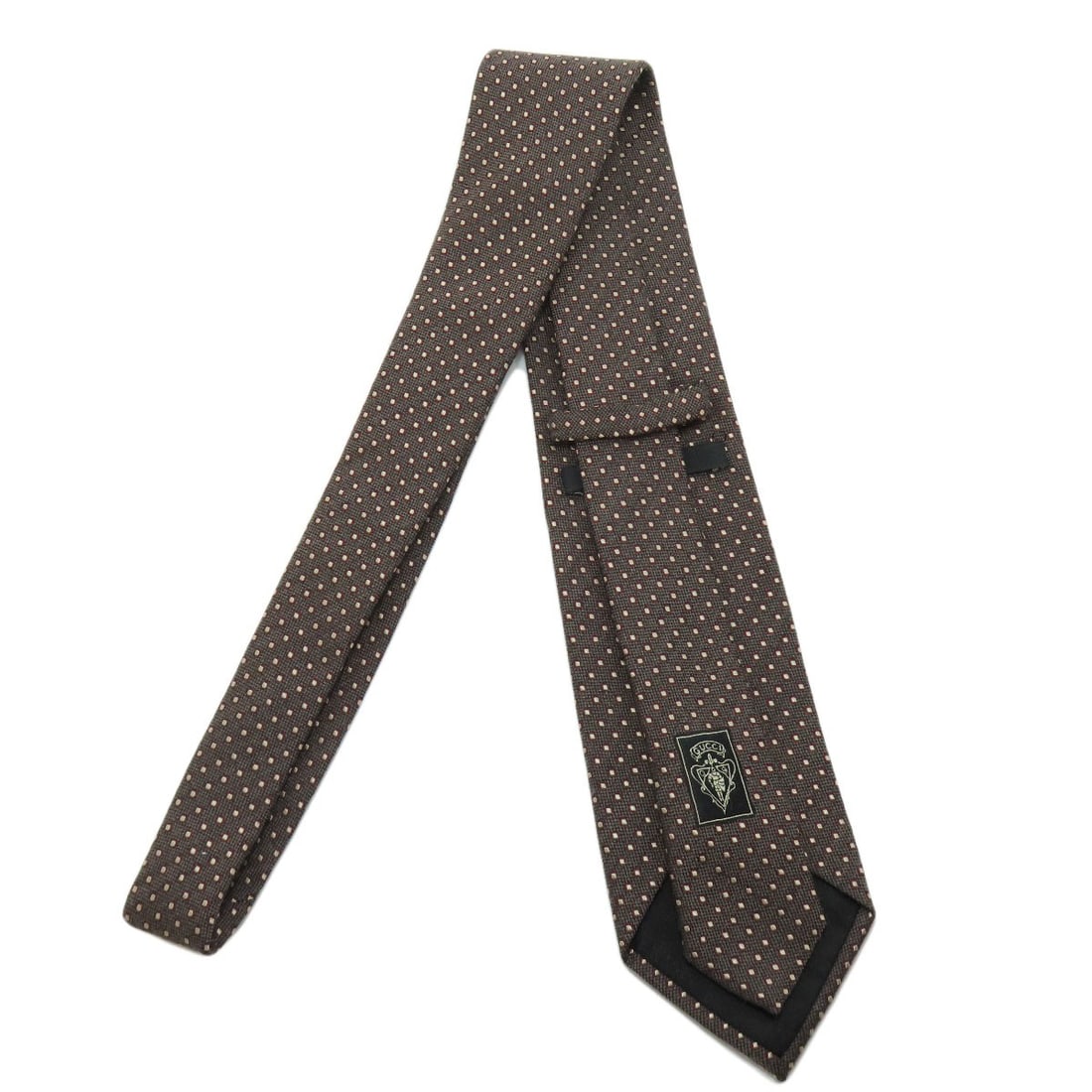 Silk GUCCI Logo dot pattern tie wool - 2