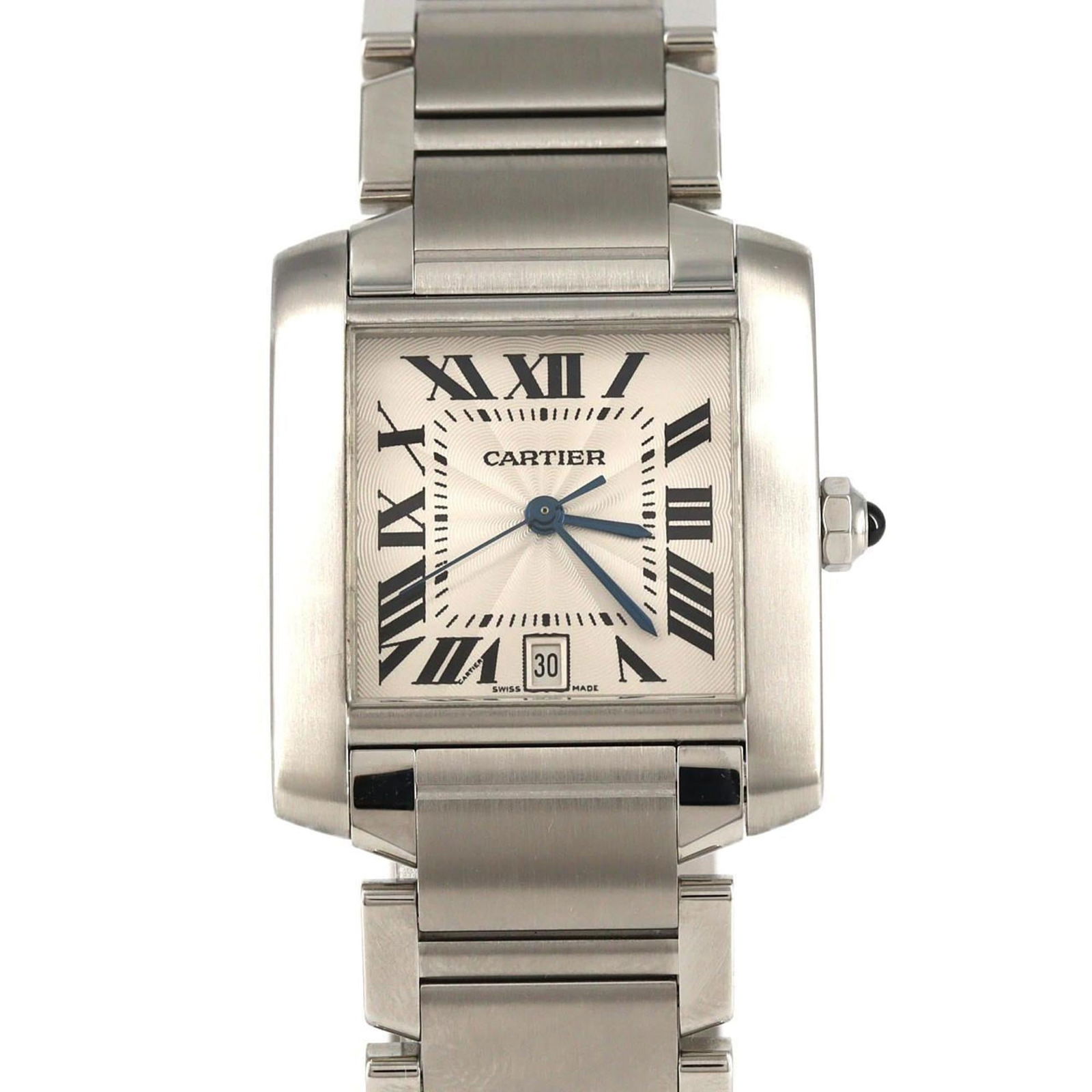 Wristwatch Cartier: Wristwatch Cartier This listing features Wristwatch Cartier. Item specifics are provided below. Item Specifics: Brand: Cartier Type: Wristwatch Gender: Men Material (Case): Stainless Steel Material (B