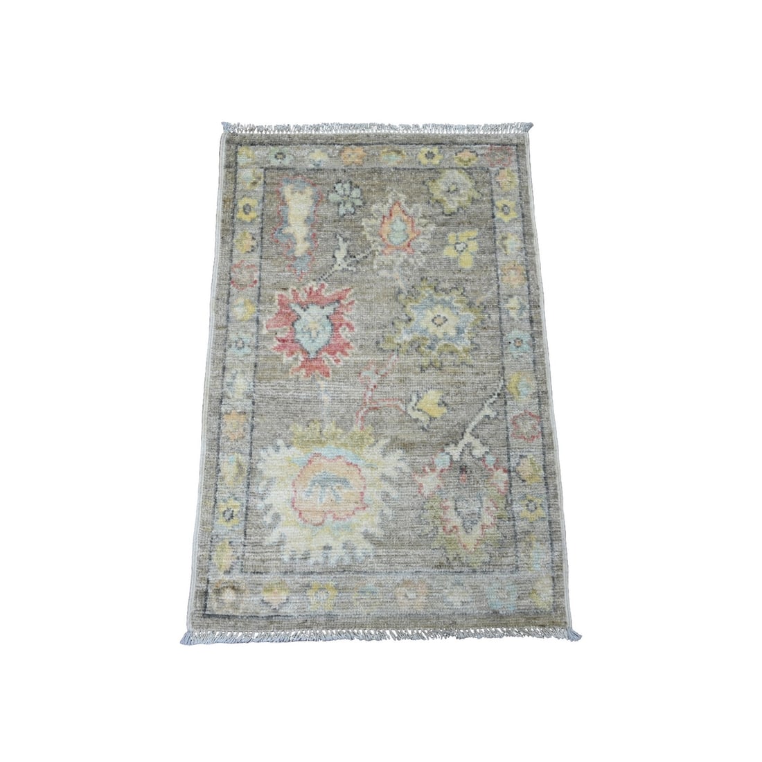 Rug 2'x3'2" Brown Afghan Angora Oushak Leaf Design Hand Knotted Wool Mat: Rug 2'x3'2" Brown Afghan Angora Oushak Leaf Design Hand Knotted Wool Mat This listing features Rug 2'x3'2" Brown Afghan Angora Oushak Leaf Design Hand Knotted Wool Mat. Item specifics are provided bel