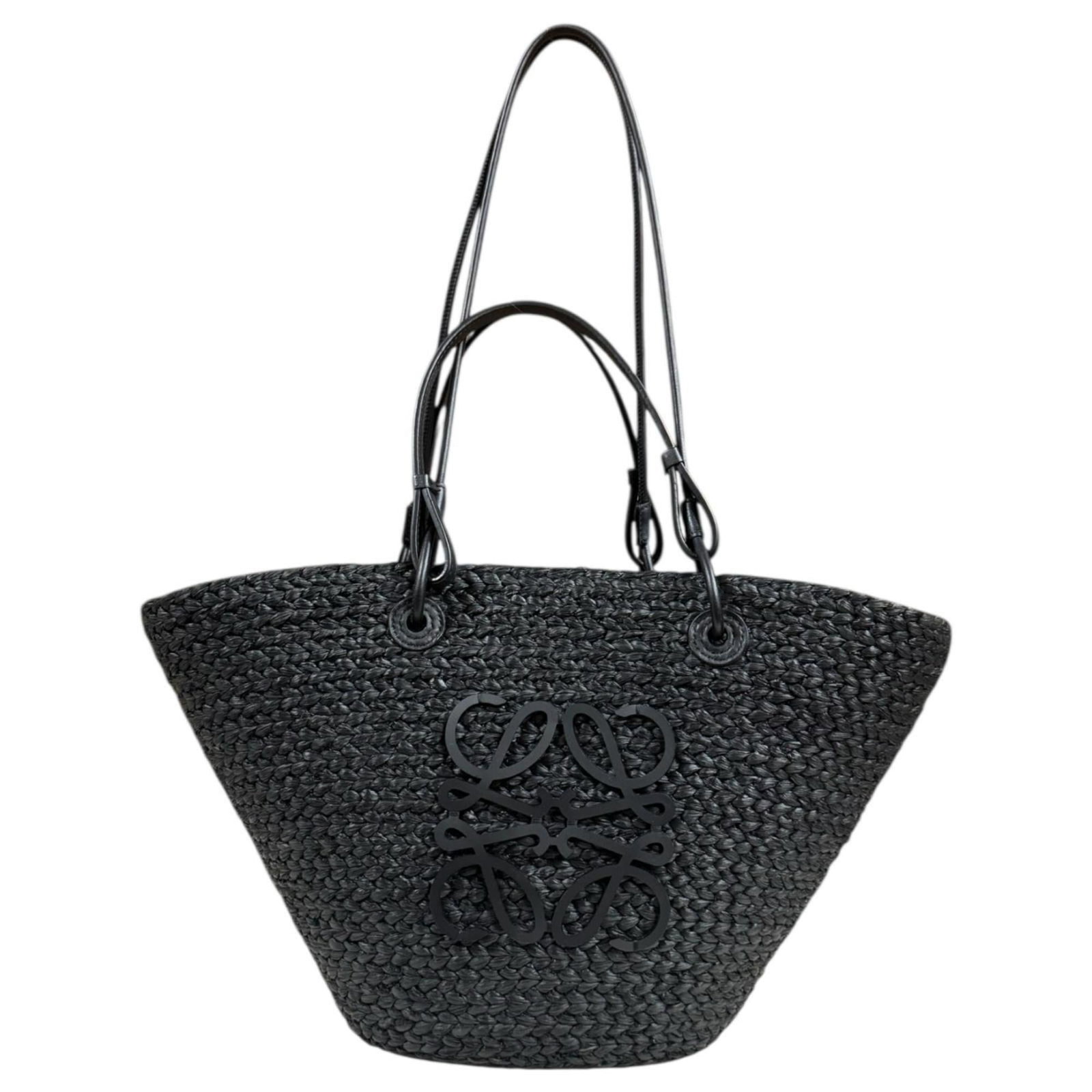 Leather - Loewe Shoulder Bag Raffia: Leather - Loewe Shoulder Bag Raffia This listing features Leather - Loewe Shoulder Bag Raffia. Item specifics are provided below. Item Specifics: Brand: Loewe Type: Shoulder Bag Material: Raffia , Lea