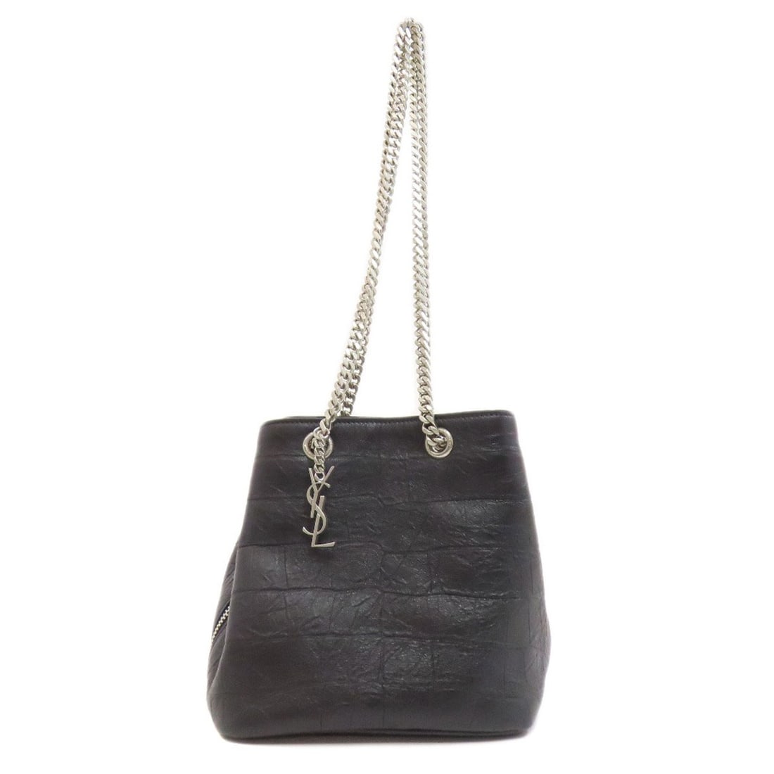 Leather SAINT LAURENT Embossed Chain Shoulder Bag: Leather SAINT LAURENT Embossed Chain Shoulder Bag This listing features Leather SAINT LAURENT Embossed Chain Shoulder Bag. Item specifics are provided below. Item Specifics: Brand: SAINT LAURENT Style