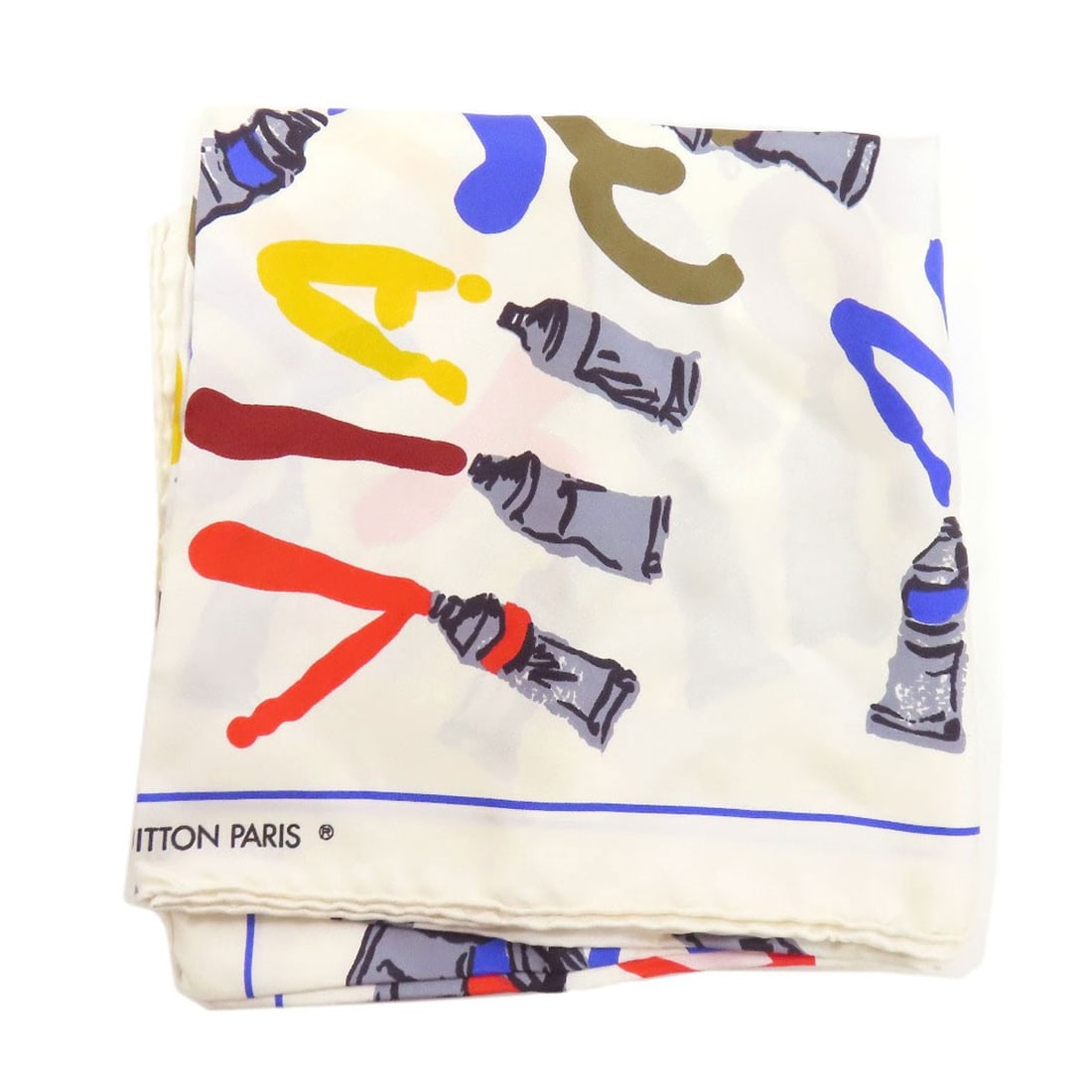 Silk LOUIS VUITTON Paint pattern Scarf - 2