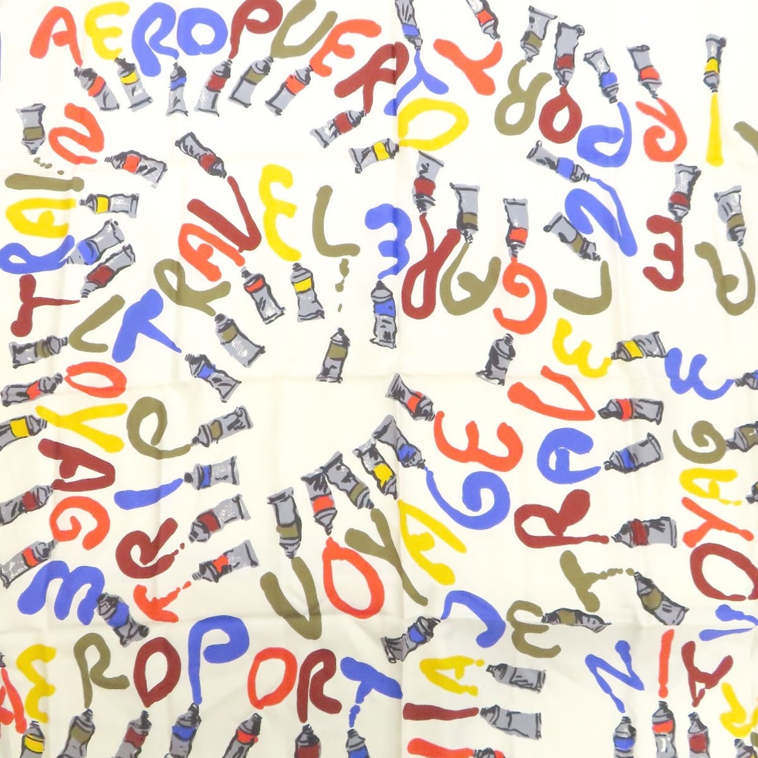 Silk LOUIS VUITTON Paint pattern Scarf - 3