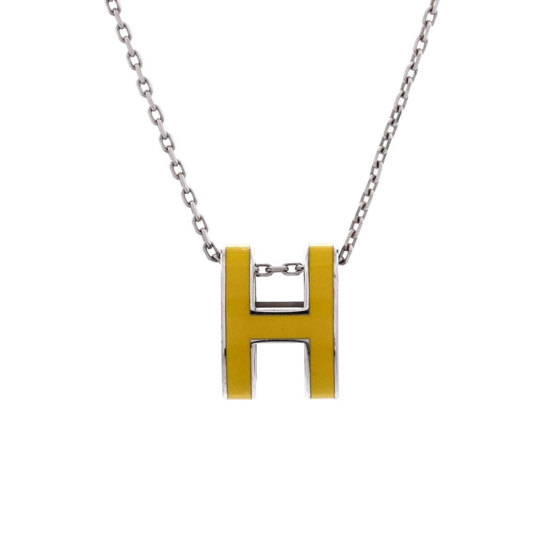Mini Hermes Pop H Pendant Chain Necklace Metal and Enamel: Mini Hermes Pop H Pendant Chain Necklace Metal and Enamel This listing features Mini Hermes Pop H Pendant Chain Necklace Metal and Enamel. Item specifics are provided below. Item Specifics: Style: Cha