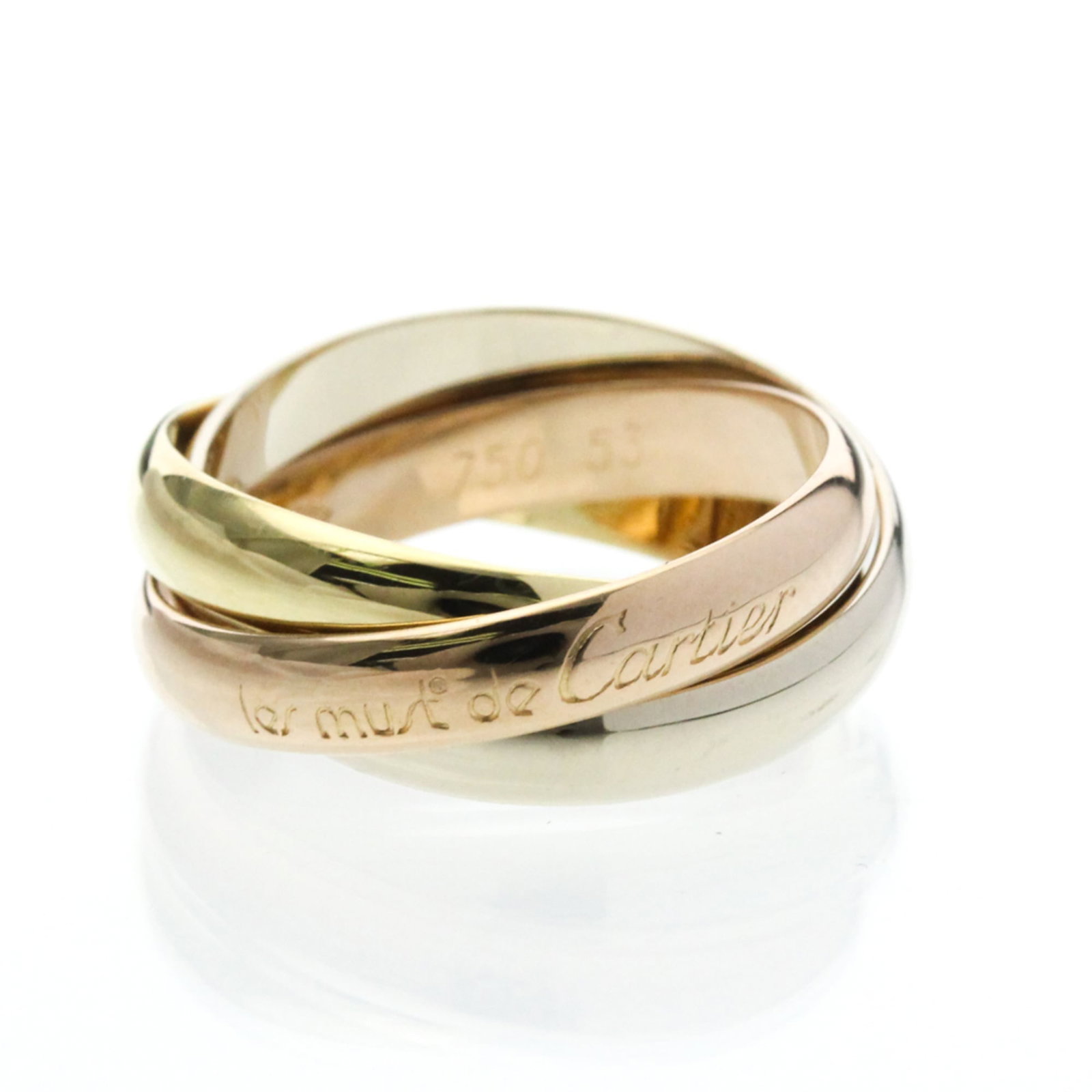 Yellow Gold (18K) - Cartier Band Ring Pink Gold (18K) - White Gold (18K): Yellow Gold (18K) - Cartier Band Ring Pink Gold (18K) - White Gold (18K) This listing features Yellow Gold (18K) - Cartier Band Ring Pink Gold (18K) - White Gold (18K). Item specifics are provided bel