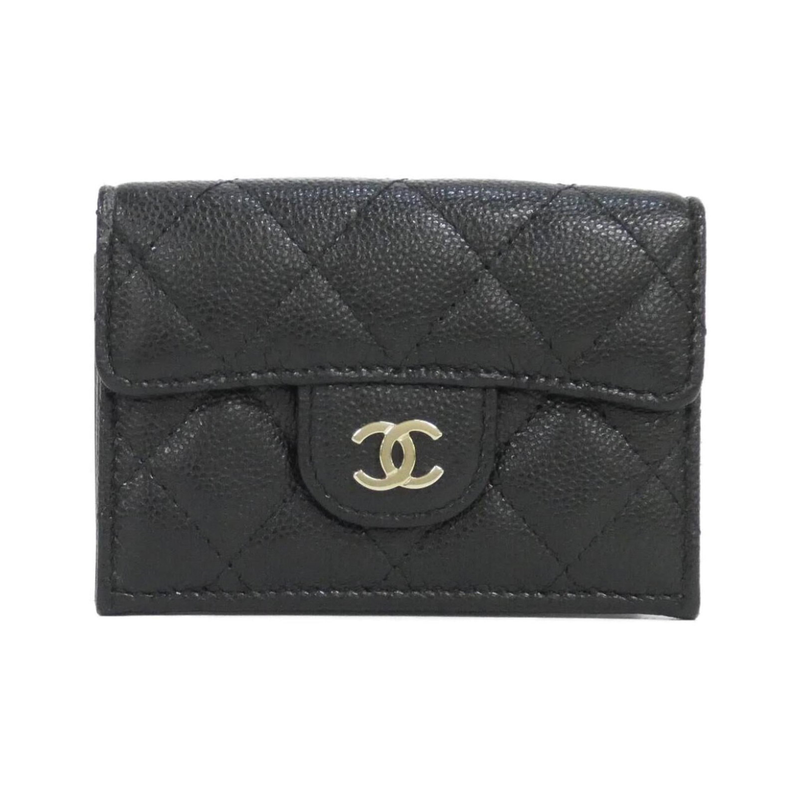 Calfskin Chanel Wallet (Tri-Fold) Grained: Calfskin Chanel Wallet (Tri-Fold) Grained This listing features Calfskin Chanel Wallet (Tri-Fold) Grained. Item specifics are provided below. Item Specifics: Brand: Chanel Type: Wallet (Tri-Fold) Gend