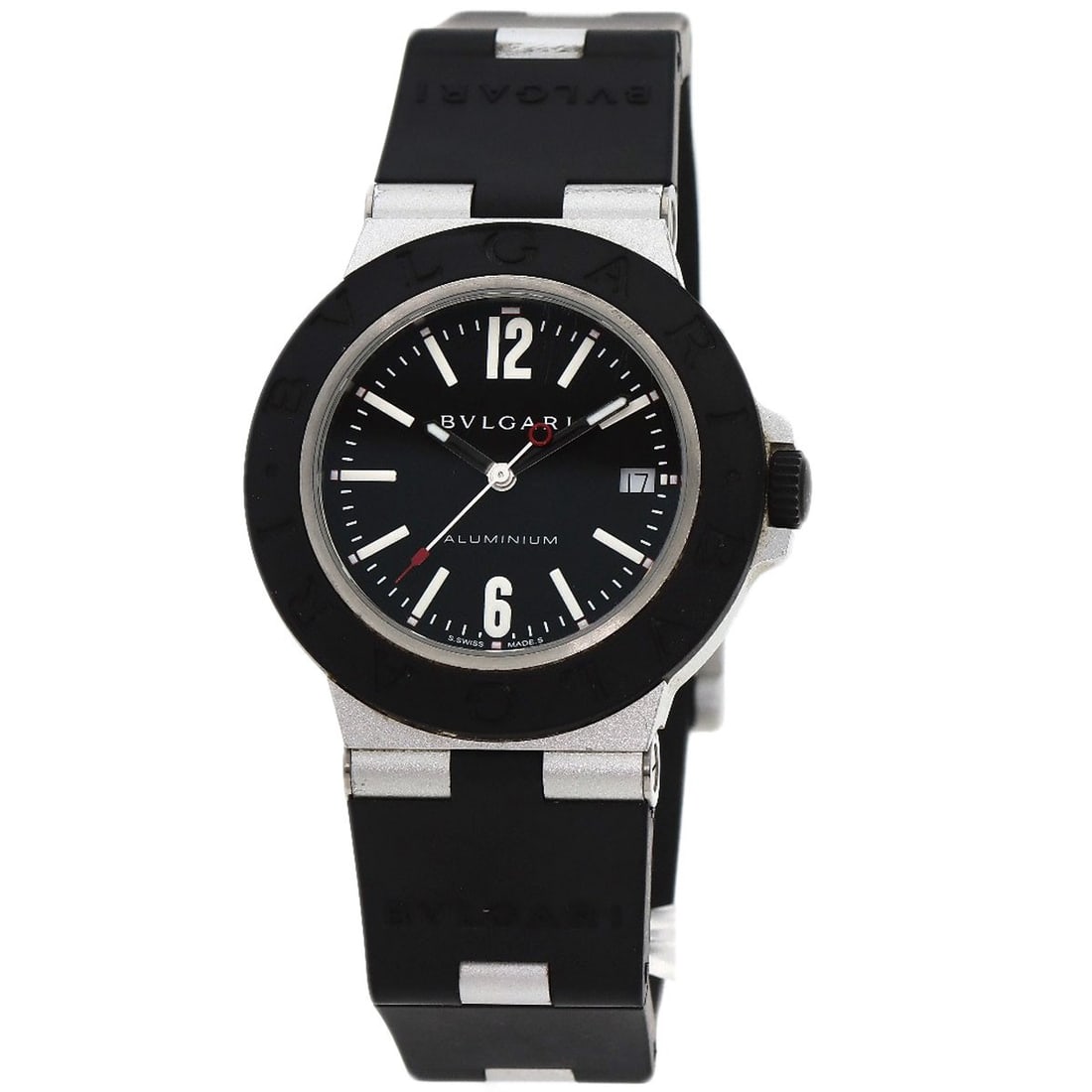 Rubber BVLGARI Aluminum date Watches BB40AT aluminum/: Rubber BVLGARI Aluminum date Watches BB40AT aluminum/ This listing features Rubber BVLGARI Aluminum date Watches BB40AT aluminum/. Item specifics are provided below. Item Specifics: Brand: BVLGARI Sty