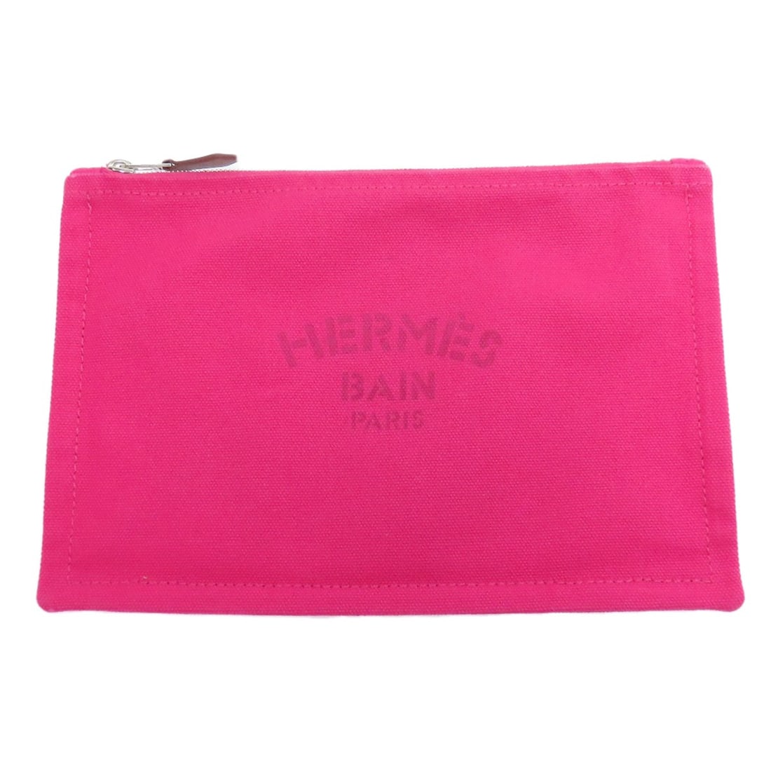 Canvas HERMES logo Accessory pouch: Canvas HERMES logo Accessory pouch This listing features Canvas HERMES logo Accessory pouch. Item specifics are provided below. Item Specifics: Brand: HERMES Style: Accessory pouch Exterior Material: