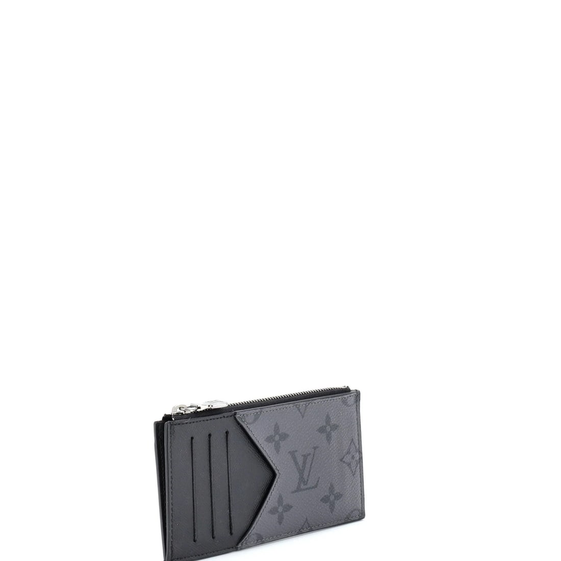 Canvas Louis Vuitton Coin Card Holder Reverse Monogram Eclipse - 2