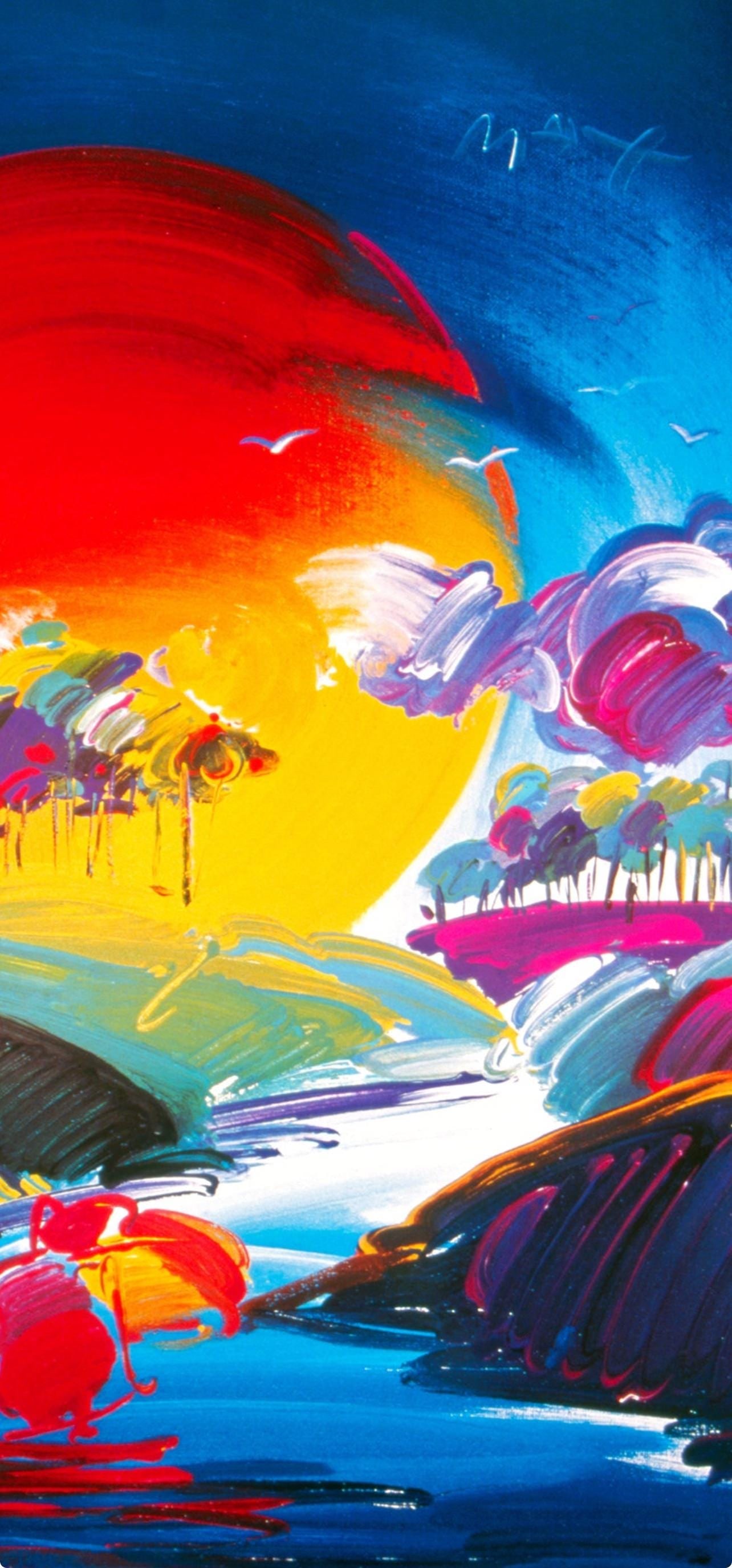 Official Edition Offset Lithograph - Peter Max - Without Borders - 2000 - Hand Signed - 4