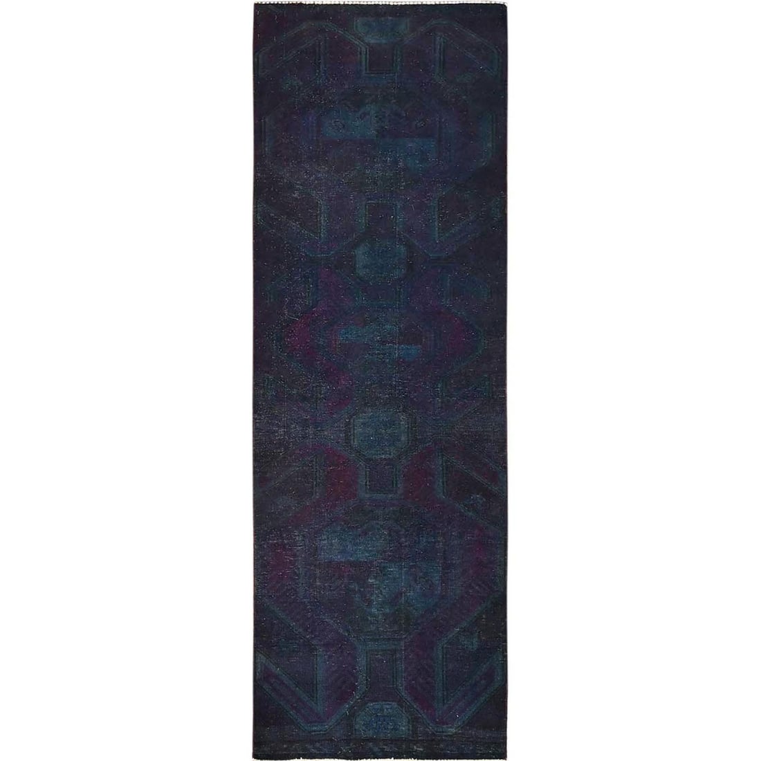 Rug 2'9"x8'6" Blue Vintage Northwest Zoroastrian Wool Hand Knotted Runner: Rug 2'9"x8'6" Blue Vintage Northwest Zoroastrian Wool Hand Knotted Runner This listing features Rug 2'9"x8'6" Blue Vintage Northwest Zoroastrian Wool Hand Knotted Runner. Item specifics are provided b