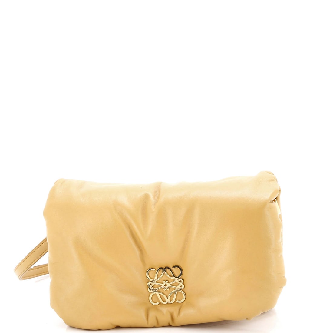 Mini Loewe Goya Puffer Bag Leather: Mini Loewe Goya Puffer Bag Leather This listing features Mini Loewe Goya Puffer Bag Leather. Item specifics are provided below. Item Specifics: Brand: Loewe Exterior Material: Leather Style: Shoulder