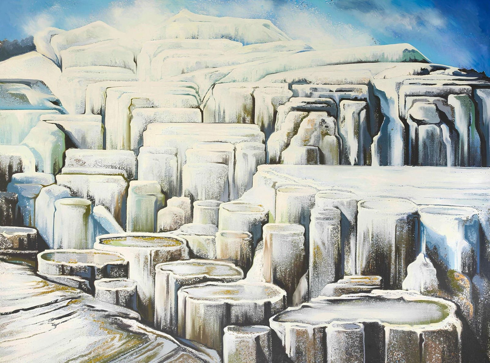 Original Painting (78 x 104 inches) - Lowell Nesbitt - Impossible Series (Mountain in Winter): Original Painting (78 x 104 inches) - Lowell Nesbitt - Impossible Series (Mountain in Winter) This listing features Original Painting (78 x 104 inches) - Lowell Nesbitt - Impossible Series (Mountain i