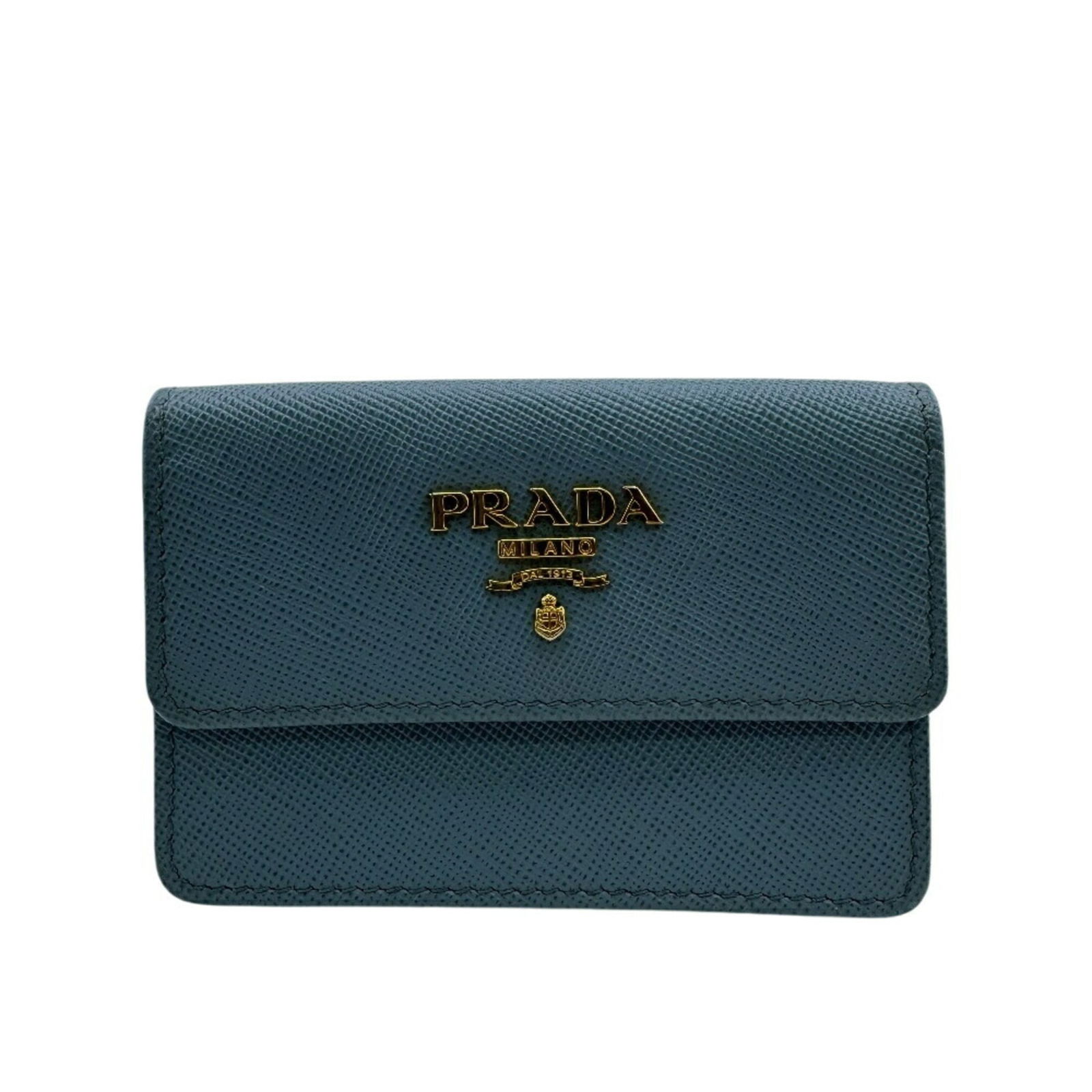 Leather Prada Card Wallet: Leather Prada Card Wallet This listing features Leather Prada Card Wallet. Item specifics are provided below. Item Specifics: Brand: Prada Type: Card Wallet Gender: Women Material: Leather Color: Blue