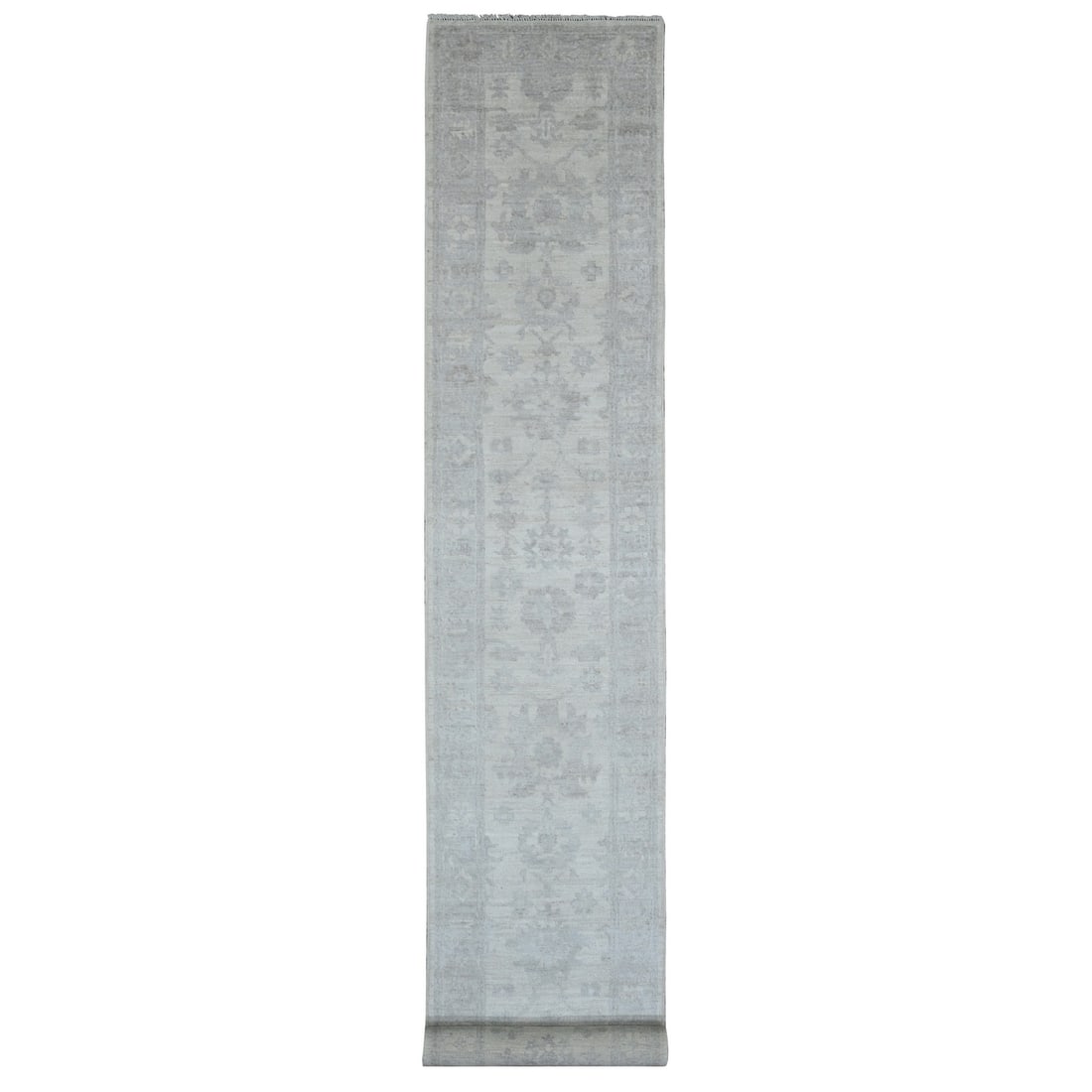 Rug 2'8"x19'5" White Afghan Angora Oushak Hand Knotted All Wool Runner: Rug 2'8"x19'5" White Afghan Angora Oushak Hand Knotted All Wool Runner This listing features Rug 2'8"x19'5" White Afghan Angora Oushak Hand Knotted All Wool Runner. Item specifics are provided below.