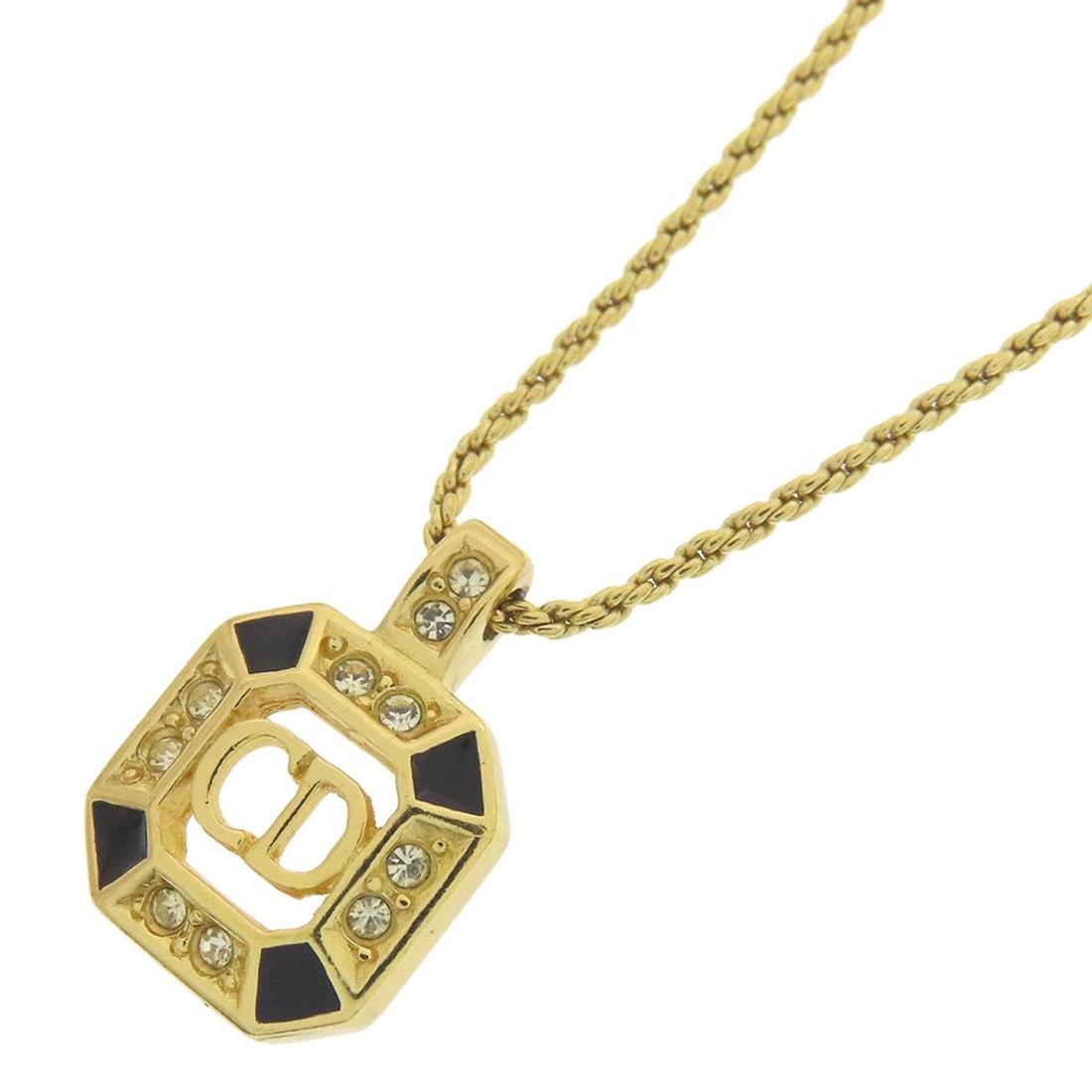 Metal CHRISTIAN DIOR CD logo rhinestone Necklace: Metal CHRISTIAN DIOR CD logo rhinestone Necklace This listing features Metal CHRISTIAN DIOR CD logo rhinestone Necklace. Item specifics are provided below. Item Specifics: Brand: CHRISTIAN DIOR Style: