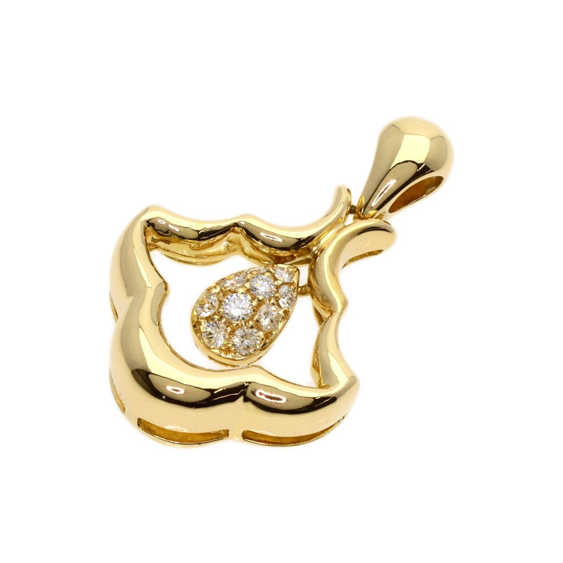 Gold Queen Diamond Pendant top K18 Yellow: Gold Queen Diamond Pendant top K18 Yellow This listing features Gold Queen Diamond Pendant top K18 Yellow. Item specifics are provided below. Item Specifics: Brand: Queen Style: Pendant top Material: