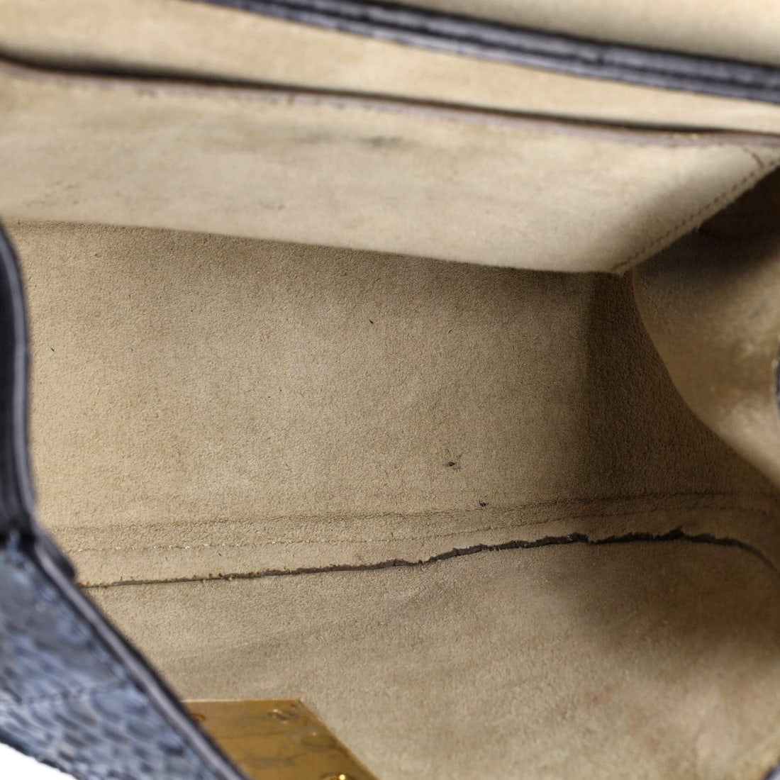 Small Chloe Drew Crossbody Bag Python and Leather - 5