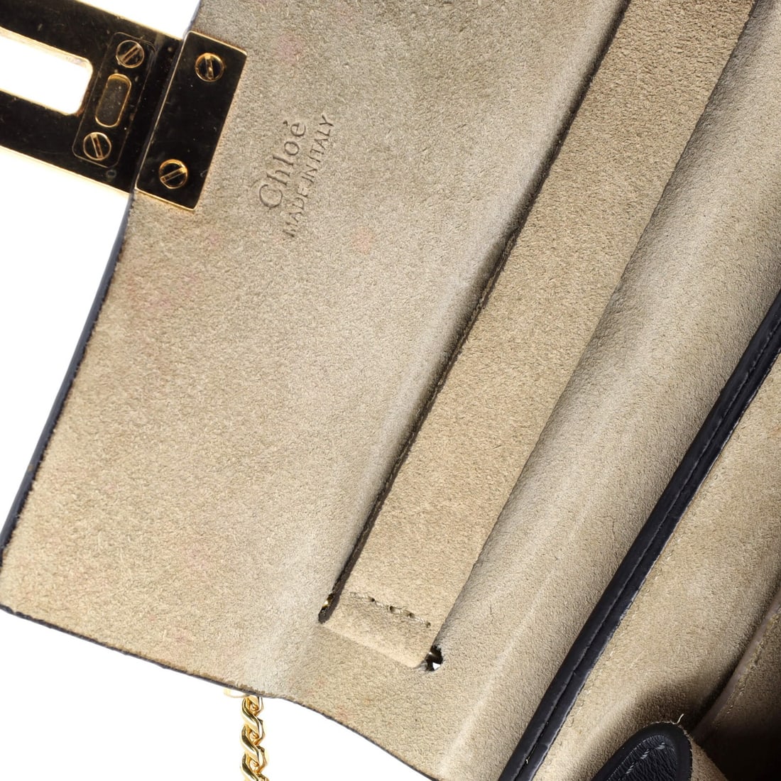 Small Chloe Drew Crossbody Bag Python and Leather - 7