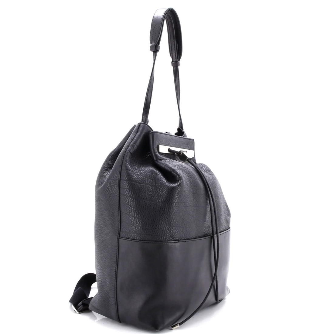 Large The Row Drawstring Backpack Leather - 3