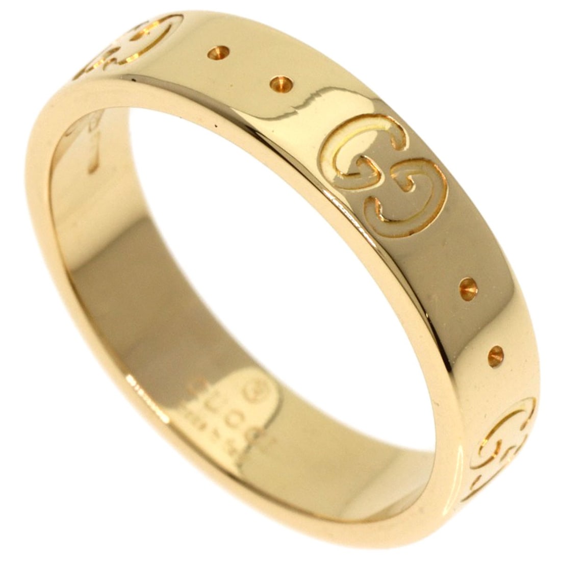 Gold GUCCI Icon # 9 Ring K18 Yellow: Gold GUCCI Icon # 9 Ring K18 Yellow This listing features Gold GUCCI Icon # 9 Ring K18 Yellow. Item specifics are provided below. Item Specifics: Brand: GUCCI Style: Ring Material: K18 Yellow Gold