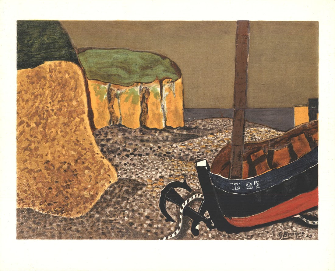 Cubism GEORGES BRAQUE La Barque DLM27 12" x 14.5" Lithograph 1960: Cubism GEORGES BRAQUE La Barque DLM27 12" x 14.5" Lithograph 1960 This listing features Cubism GEORGES BRAQUE La Barque DLM27 12" x 14.5" Lithograph 1960. Item specifics are provided below. Item Speci