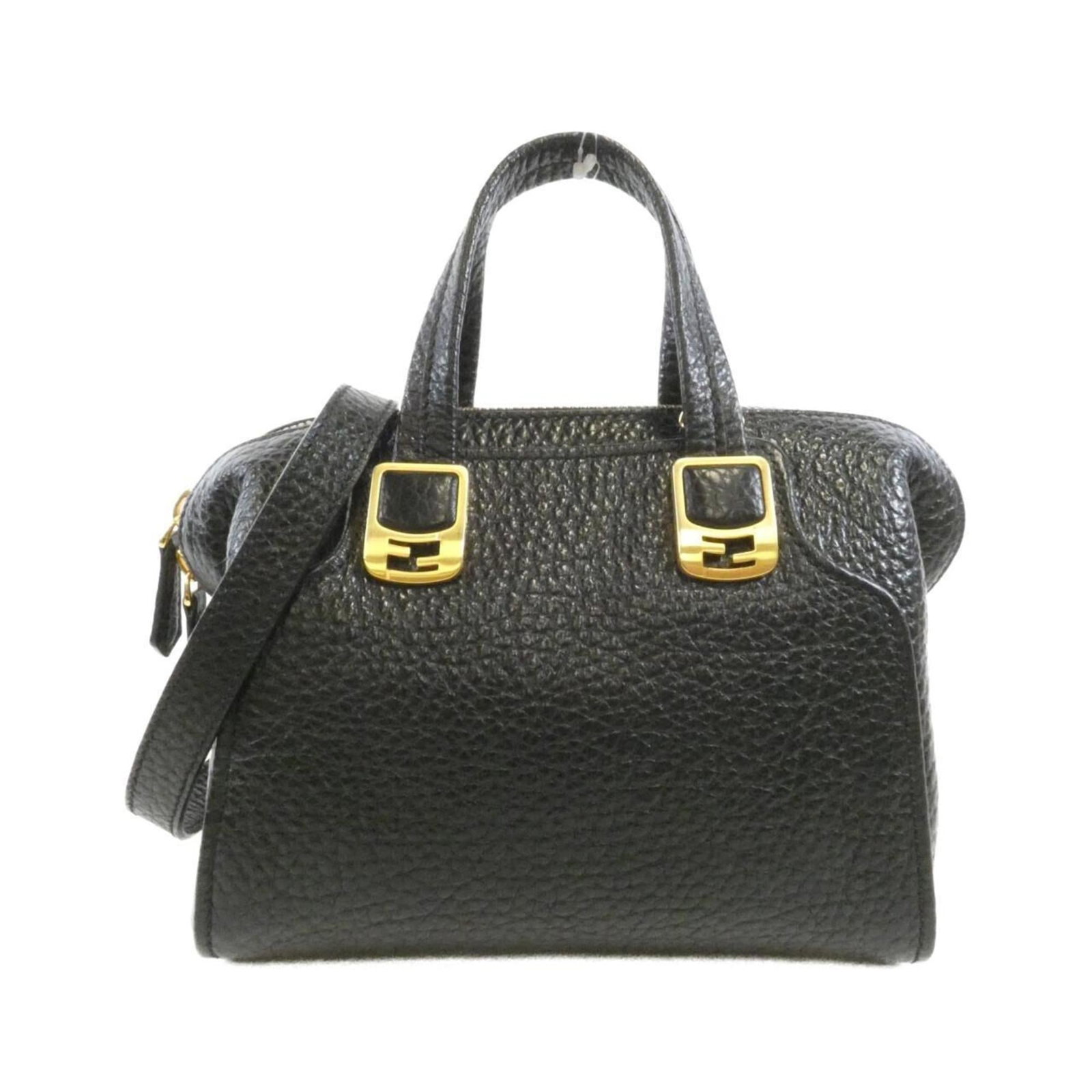 Leather Fendi Handbag: Leather Fendi Handbag This listing features Leather Fendi Handbag. Item specifics are provided below. Item Specifics: Brand: Fendi Type: Handbag Material: Leather Color: Black Gender: Women Size (Hxwx