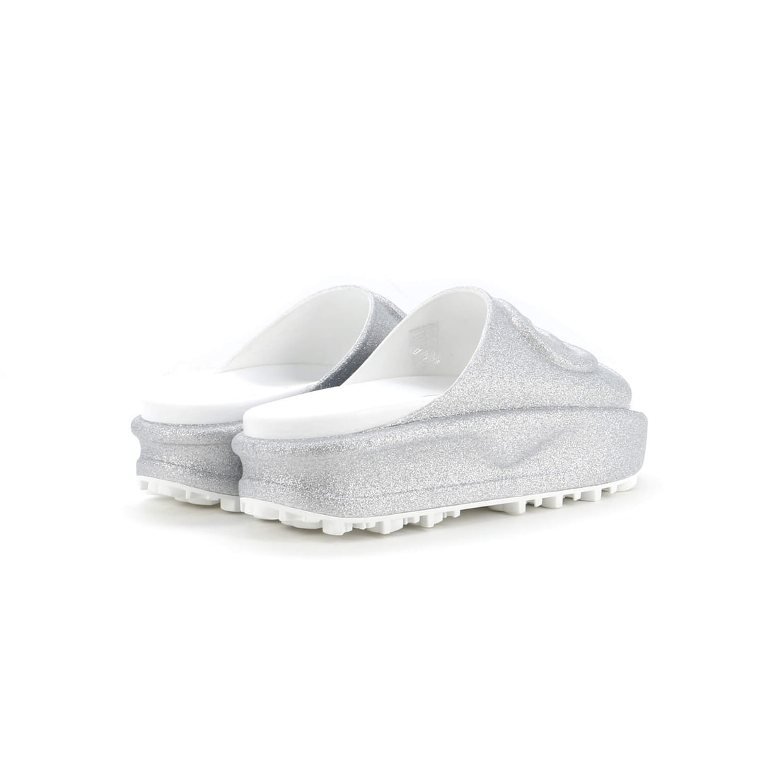 Rubber Gucci Interlocking G Platform Slide Sandals - 3