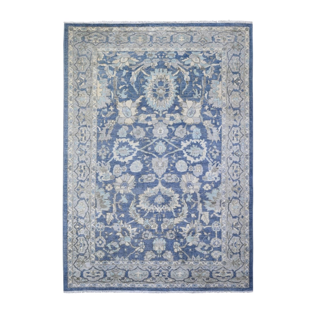 Rug 6'2"x8'10" Queen Blue Finer Peshawar Extra Soft Wool Hand Knotted: Rug 6'2"x8'10" Queen Blue Finer Peshawar Extra Soft Wool Hand Knotted This listing features Rug 6'2"x8'10" Queen Blue Finer Peshawar Extra Soft Wool Hand Knotted. Item specifics are provided below. It