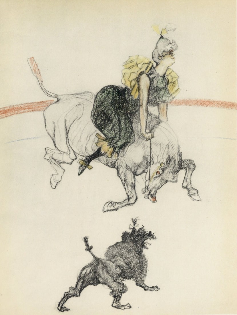 Lithograph - Henri de Toulouse-Lautrec - Dans les coulisses - The Circus by Toulouse-Lautrec: Lithograph - Henri de Toulouse-Lautrec - Dans les coulisses - The Circus by Toulouse-Lautrec This listing features Lithograph - Henri de Toulouse-Lautrec - Dans les coulisses - The Circus by Toulouse-