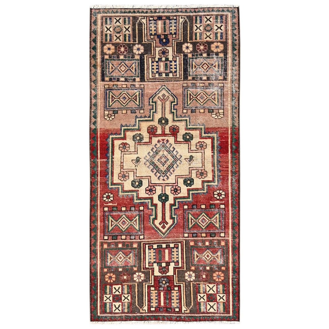 Runner 3'1"x6'7" Red Vintage Northwest Zoroastrian Pure Wool Hand Knotted: Runner 3'1"x6'7" Red Vintage Northwest Zoroastrian Pure Wool Hand Knotted This listing features Runner 3'1"x6'7" Red Vintage Northwest Zoroastrian Pure Wool Hand Knotted. Item specifics are provided b