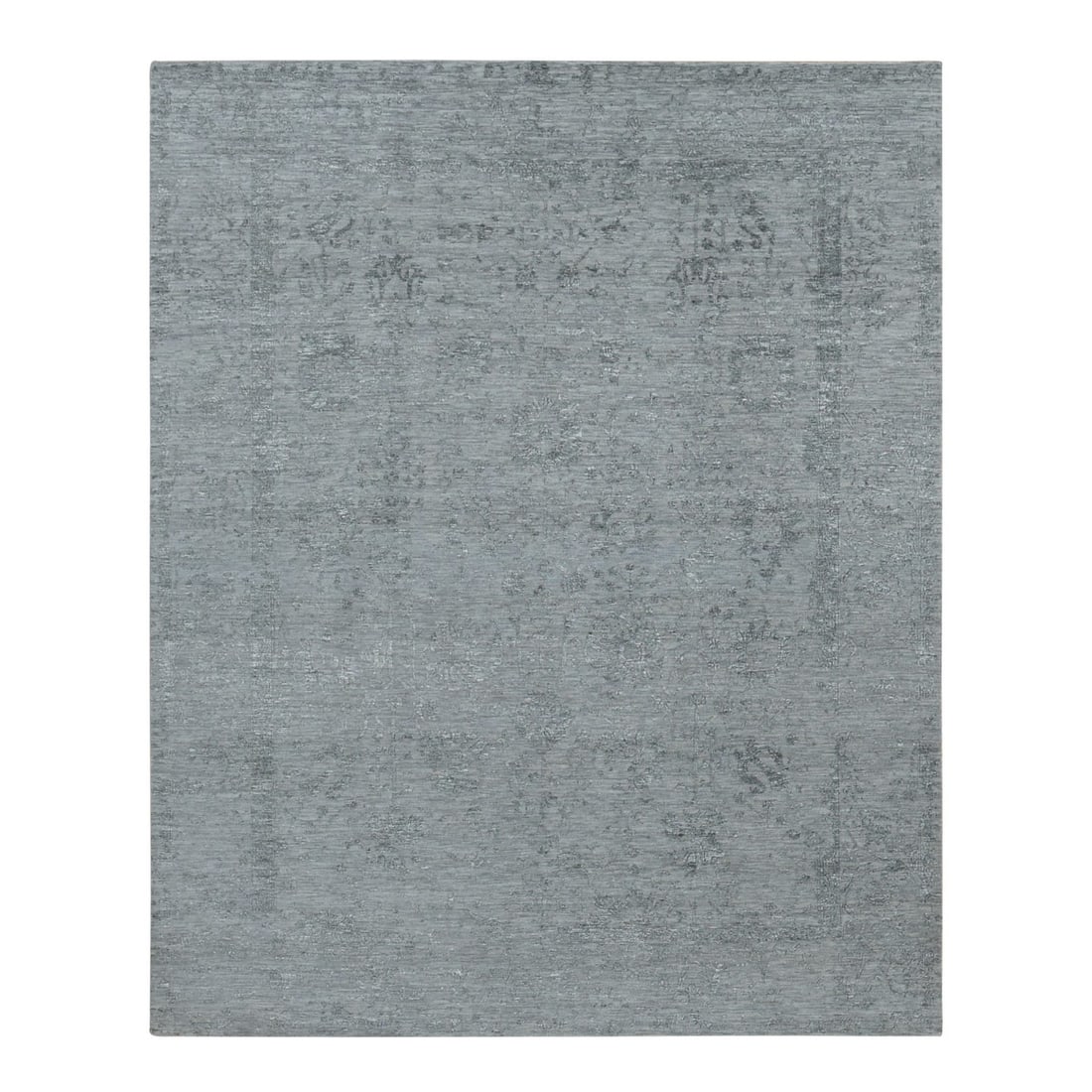 Rug 8'x10' Gray Tebraz Broken Design Wool and Silk Hand Knotted: Rug 8'x10' Gray Tebraz Broken Design Wool and Silk Hand Knotted This listing features Rug 8'x10' Gray Tebraz Broken Design Wool and Silk Hand Knotted. Item specifics are provided below. Item Specifics