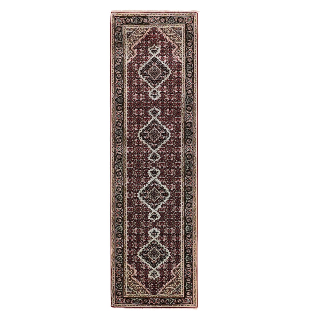Rug 2'8"x10'1" Red Tebraz Mahi Fish Design Hand Knotted Runner: Rug 2'8"x10'1" Red Tebraz Mahi Fish Design Hand Knotted Runner This listing features Rug 2'8"x10'1" Red Tebraz Mahi Fish Design Hand Knotted Runner. Item specifics are provided below. Item Specifics: