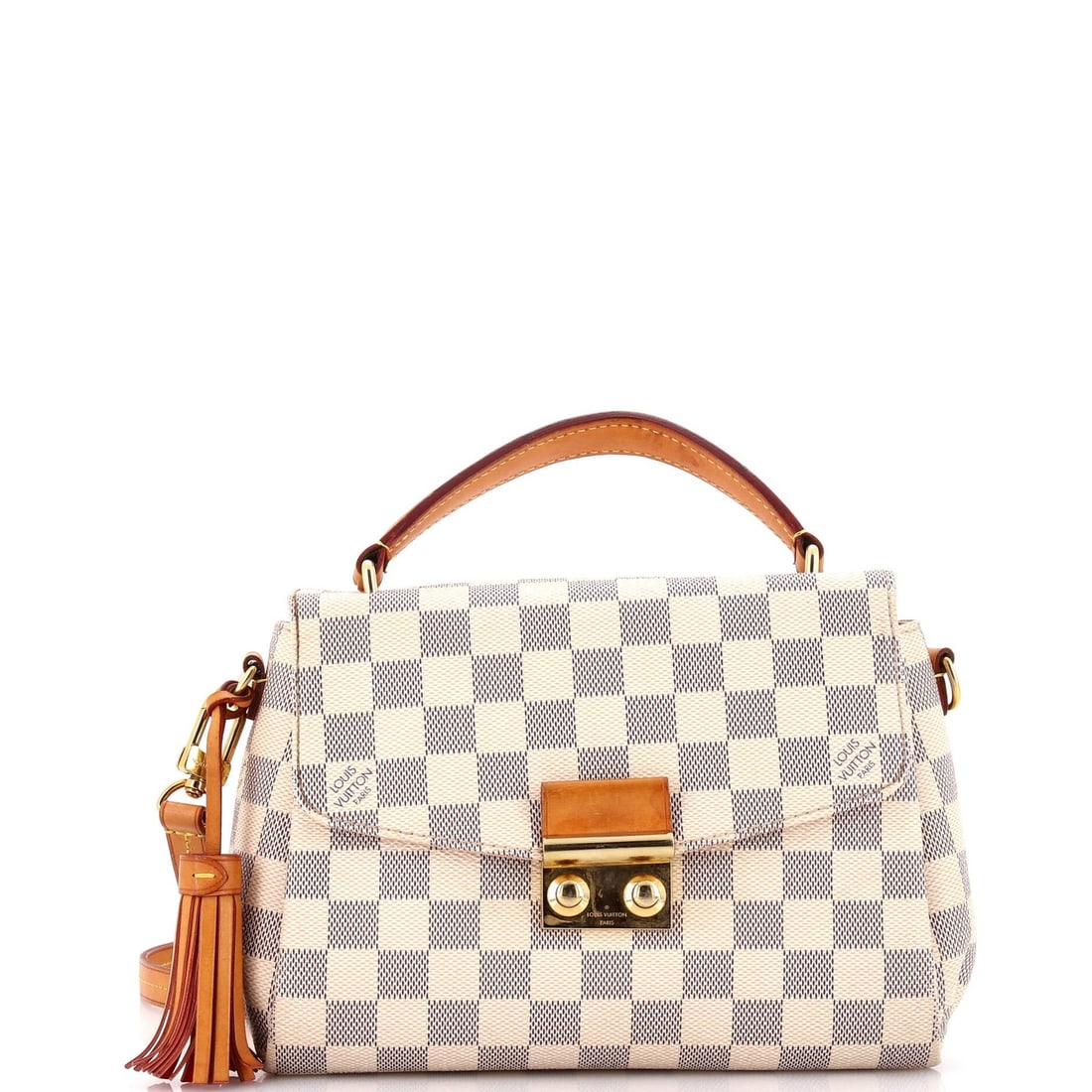 Damier Louis Vuitton Croisette Handbag: Damier Louis Vuitton Croisette Handbag This listing features Damier Louis Vuitton Croisette Handbag. Item specifics are provided below. Item Specifics: Brand: Louis Vuitton Exterior Material: Canvas C