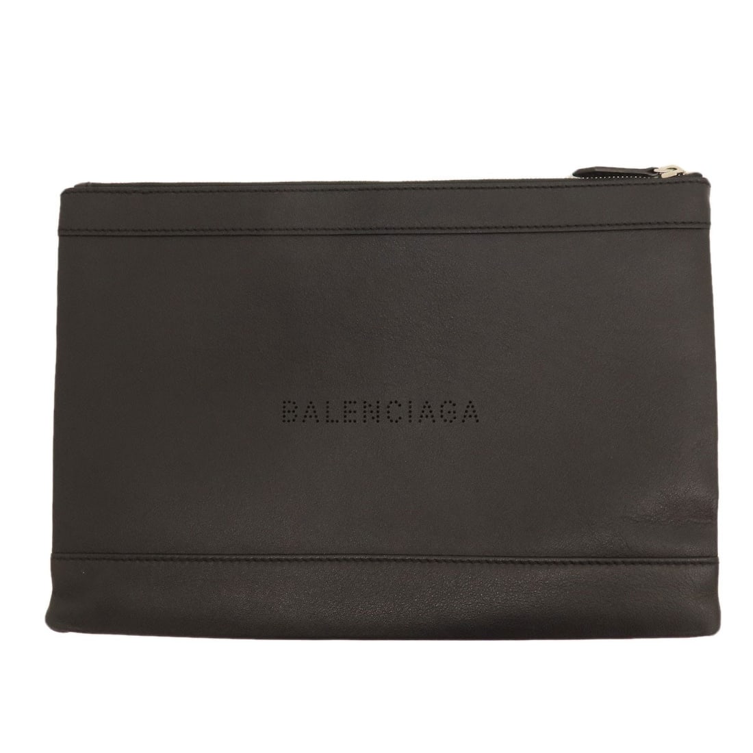 Leather BALENCIAGA 373834 logo Clutch bag: Leather BALENCIAGA 373834 logo Clutch bag This listing features Leather BALENCIAGA 373834 logo Clutch bag. Item specifics are provided below. Item Specifics: Brand: BALENCIAGA Style: Clutch bag Exteri