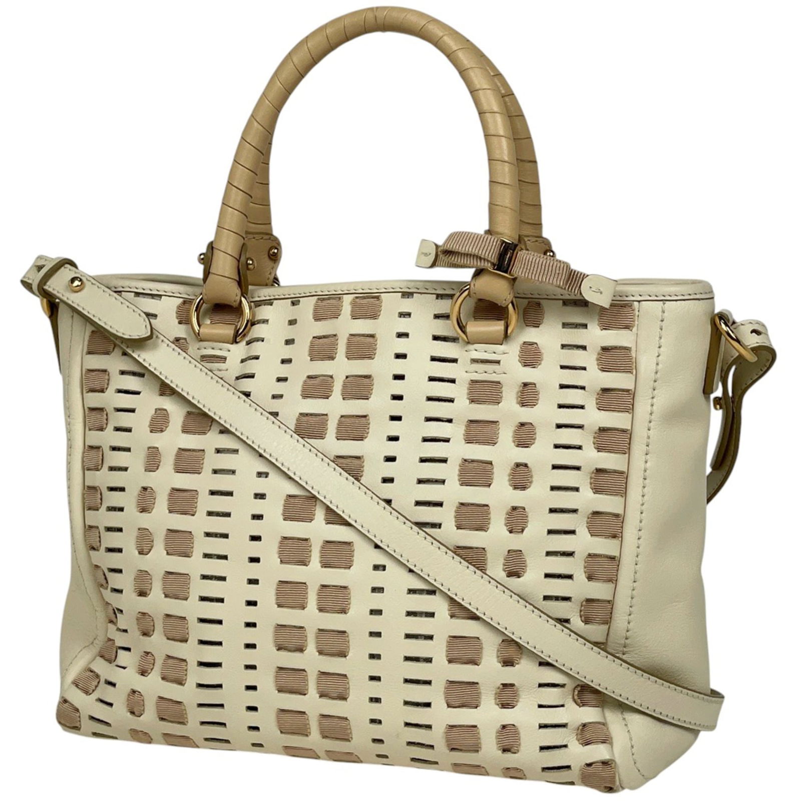 Shoulder Bag Leather - Salvatore Ferragamo Handbag (1 of 9)