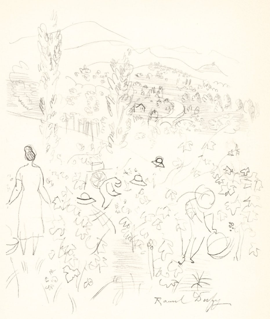 Lithograph - Raoul Dufy - Coteaux en Septembre - Vins - Fleurs et Flammes: Lithograph - Raoul Dufy - Coteaux en Septembre - Vins - Fleurs et Flammes This listing features Lithograph - Raoul Dufy - Coteaux en Septembre - Vins - Fleurs et Flammes. Item specifics are provided b