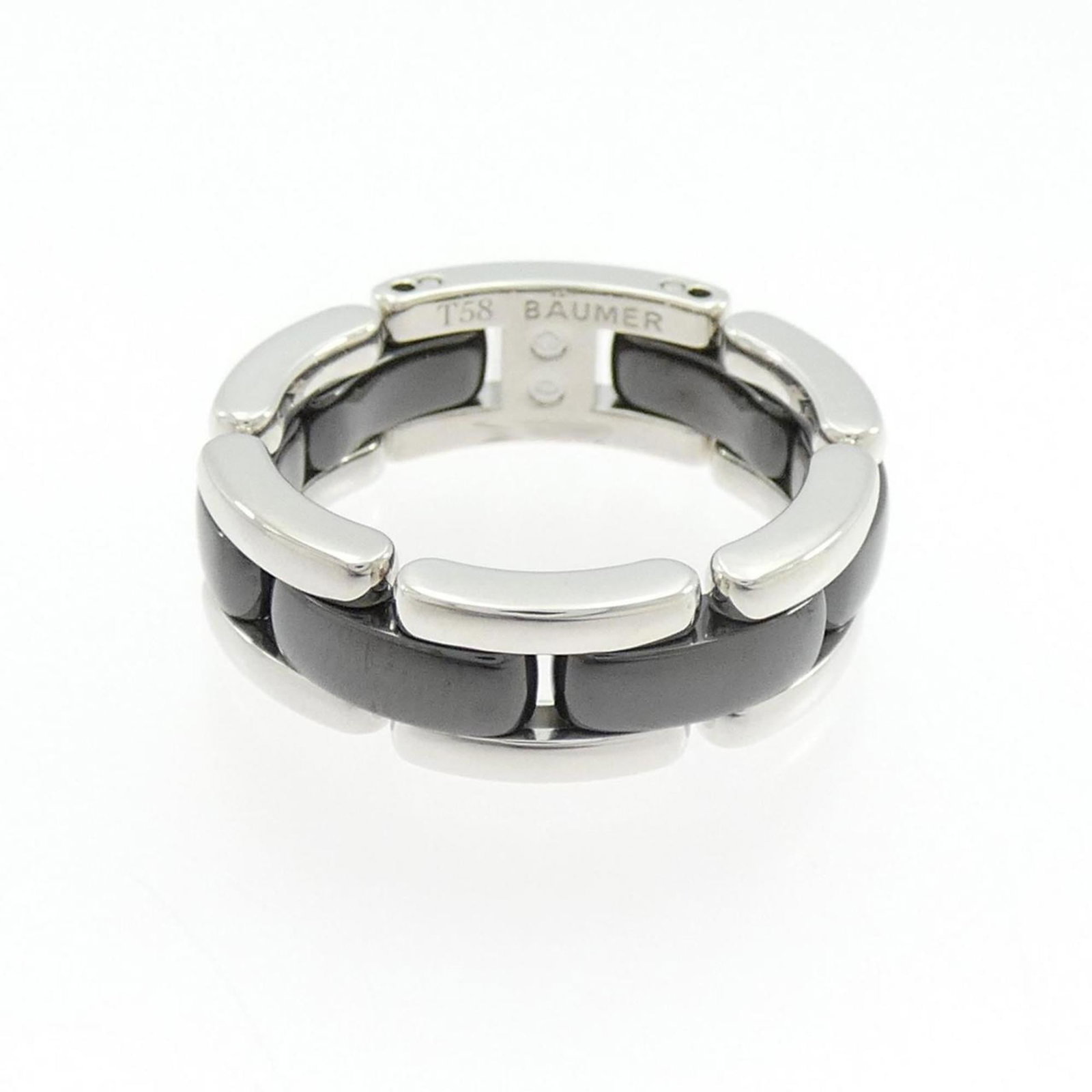 White Gold (18K) - Chanel Band Ring Ceramic: White Gold (18K) - Chanel Band Ring Ceramic This listing features White Gold (18K) - Chanel Band Ring Ceramic. Item specifics are provided below. Item Specifics: Brand: Chanel Type: Band Ring