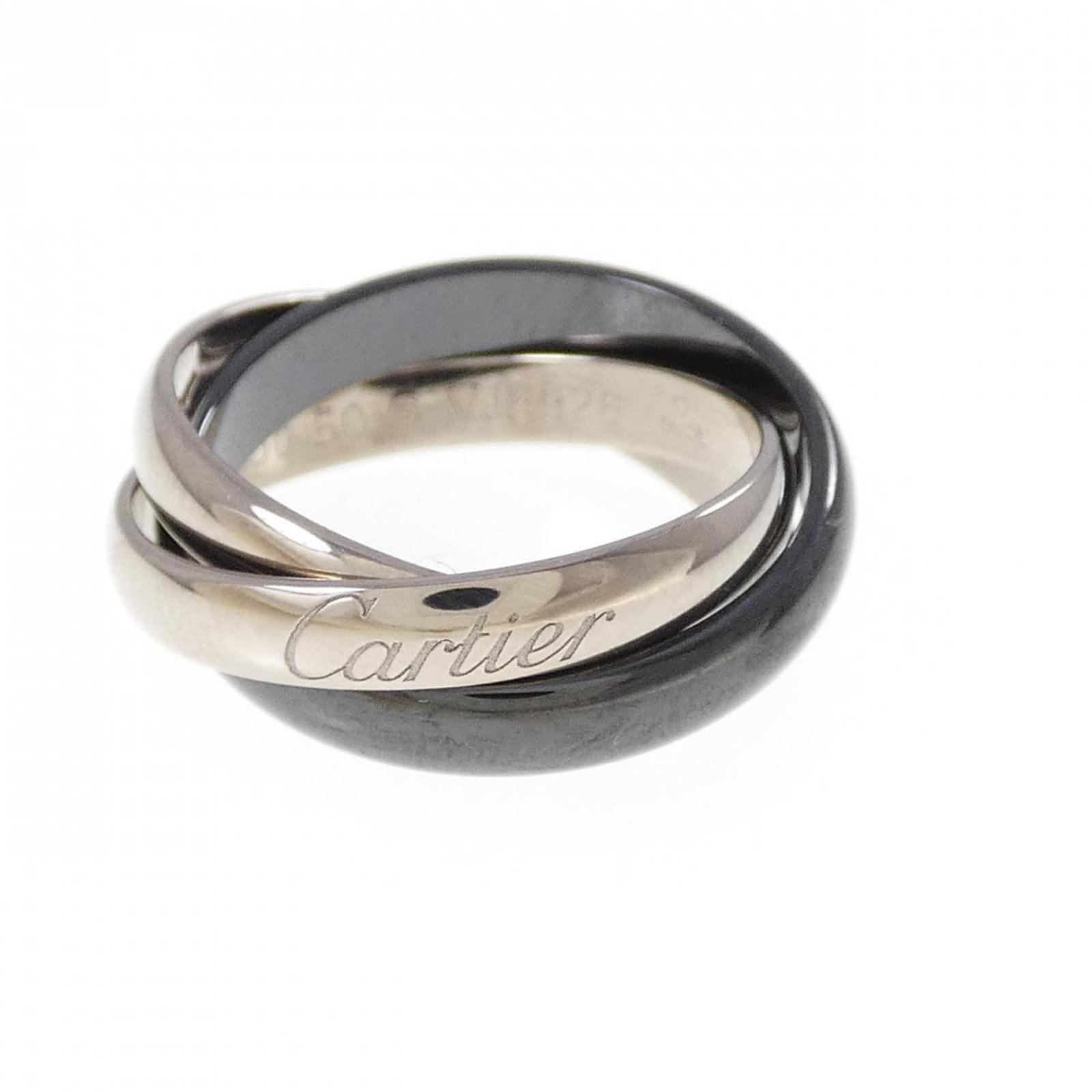 White Gold (18K) - Cartier Band Ring Ceramic: White Gold (18K) - Cartier Band Ring Ceramic This listing features White Gold (18K) - Cartier Band Ring Ceramic. Item specifics are provided below. Item Specifics: Brand: Cartier Type: Band Ring Gende
