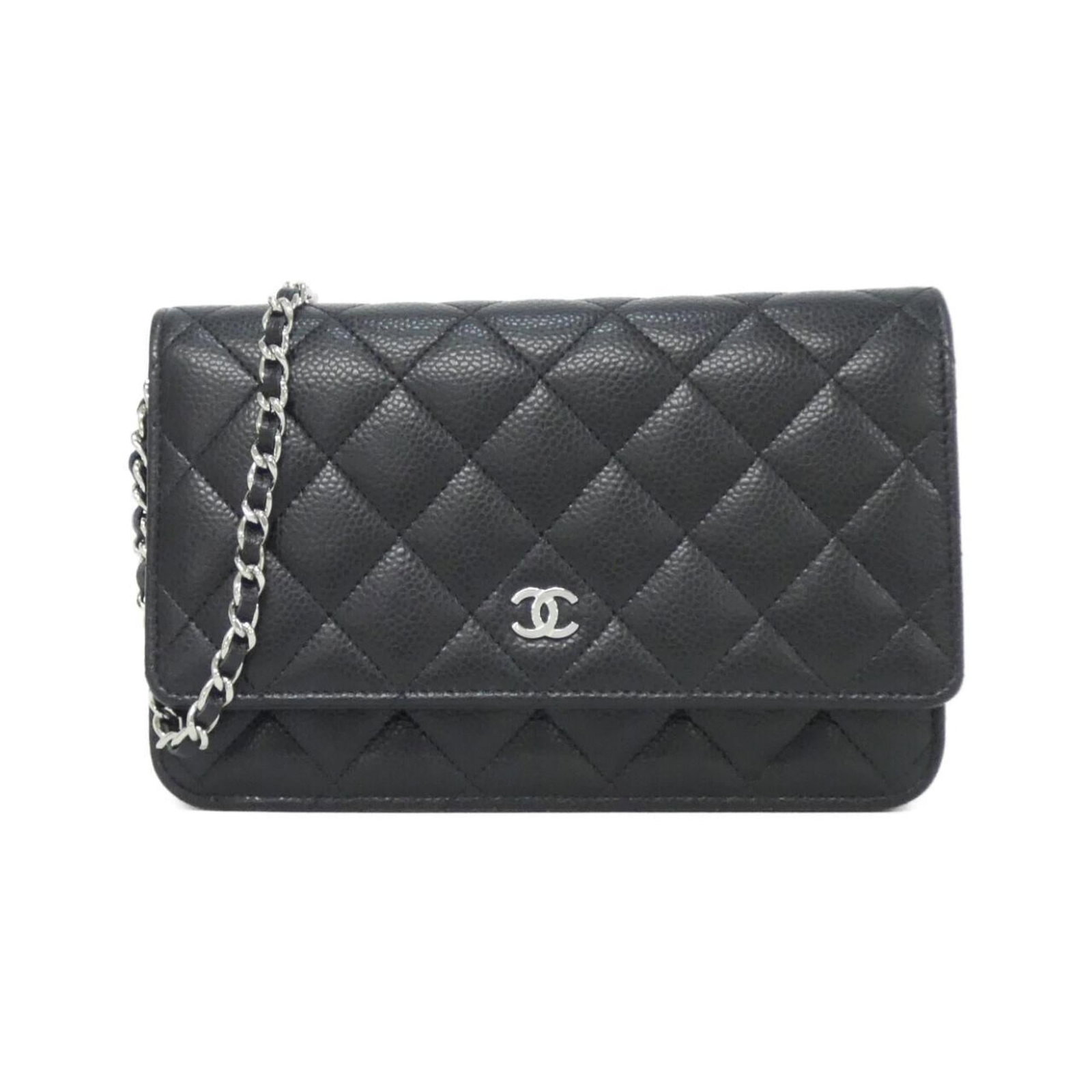 Calfskin Chanel Chain/ Shoulder Wallet Grained: Calfskin Chanel Chain/ Shoulder Wallet Grained This listing features Calfskin Chanel Chain/ Shoulder Wallet Grained. Item specifics are provided below. Item Specifics: Brand: Chanel Type: Chain/Should
